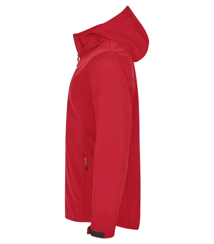 Clique Hoody Softshell Jas Heren - rood, foto 3 van 6