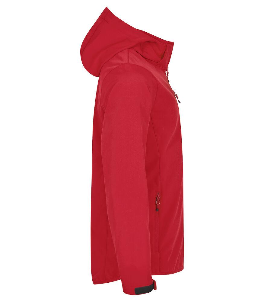 Clique Hoody Softshell Jas Heren - rood, foto 4 van 6