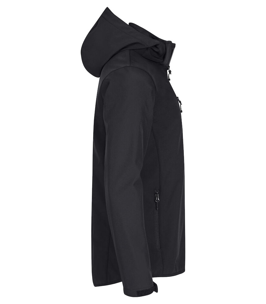Clique Hoody Softshell Jas Heren - zwart, foto 4 van 6