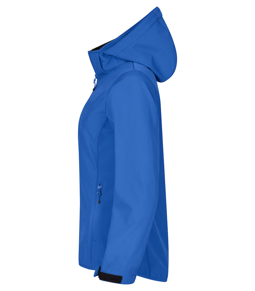 Clique Hoody Softshell Jas Dames - blauw, foto 3 van 6
