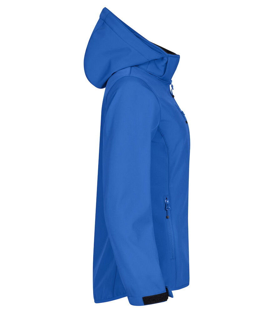 Clique Hoody Softshell Jas Dames - blauw, foto 4 van 6