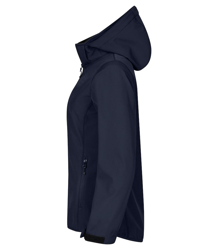 Clique Hoody Softshell Jas Dames - navy, foto 3 van 6