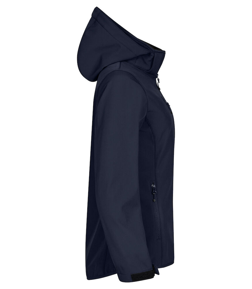 Clique Hoody Softshell Jas Dames - navy, foto 4 van 6