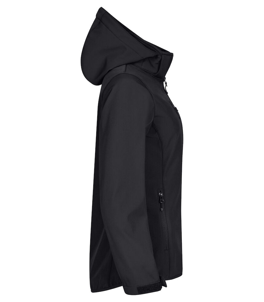 Clique Hoody Softshell Jas Dames - zwart, foto 4 van 6