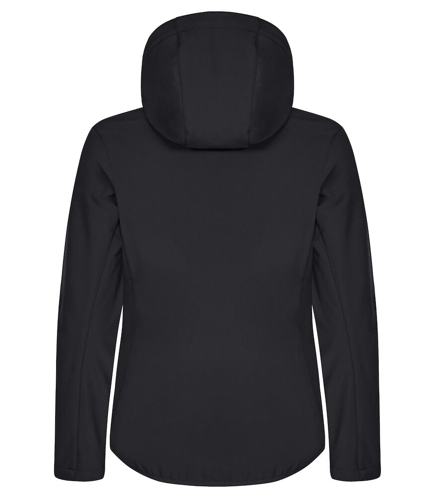 Clique Hoody Softshell Jas Dames - zwart, foto 2 van 6
