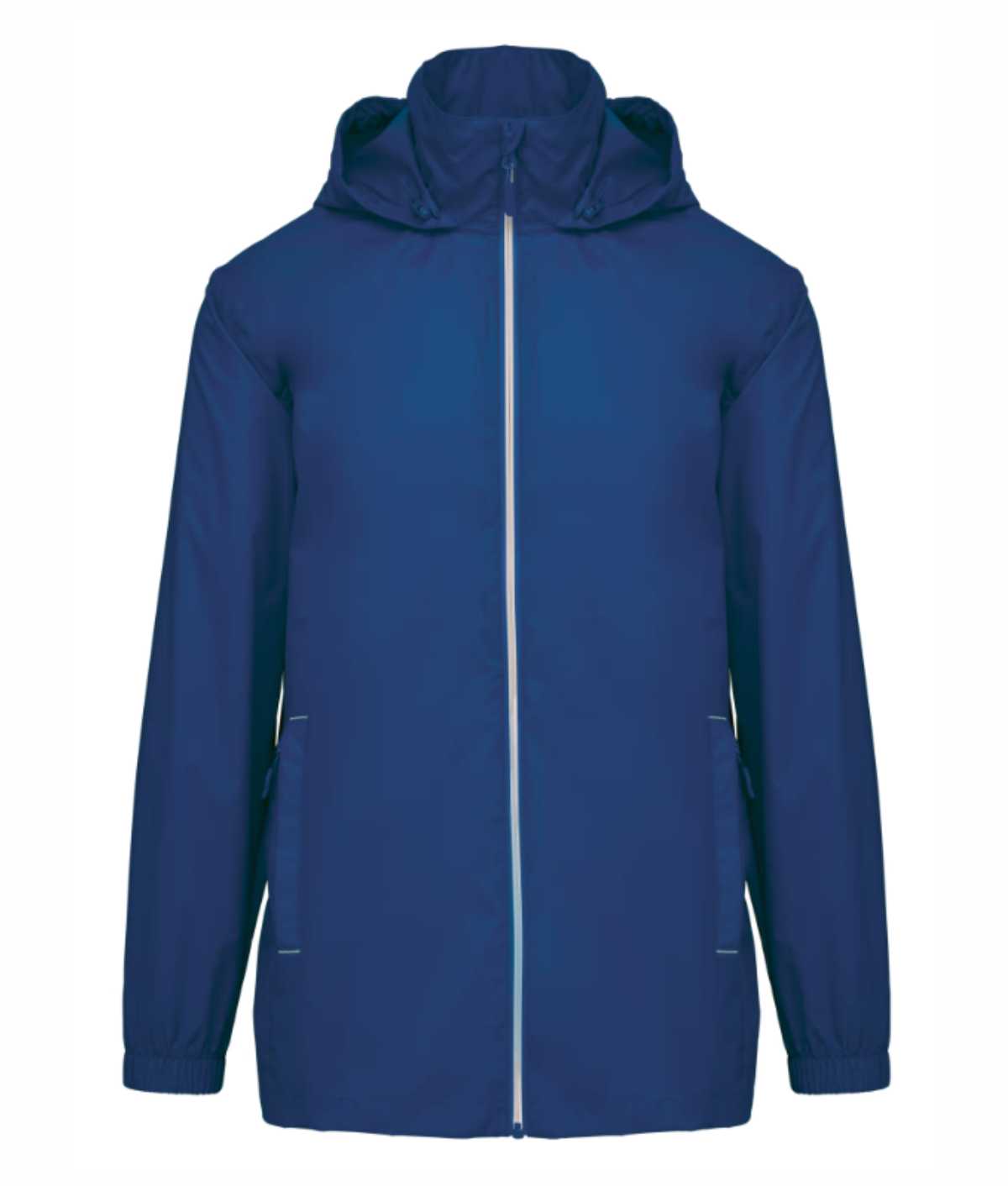 Regenjas met capuchon - blauw