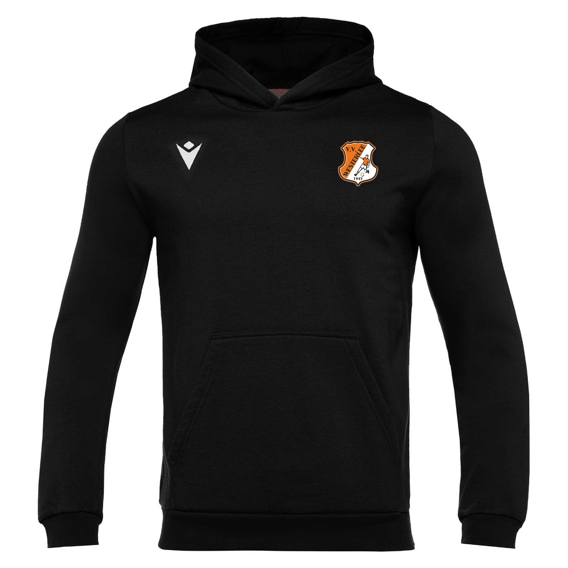 vv Westerlee - Macron Banjo sweater met capuchon - zwart