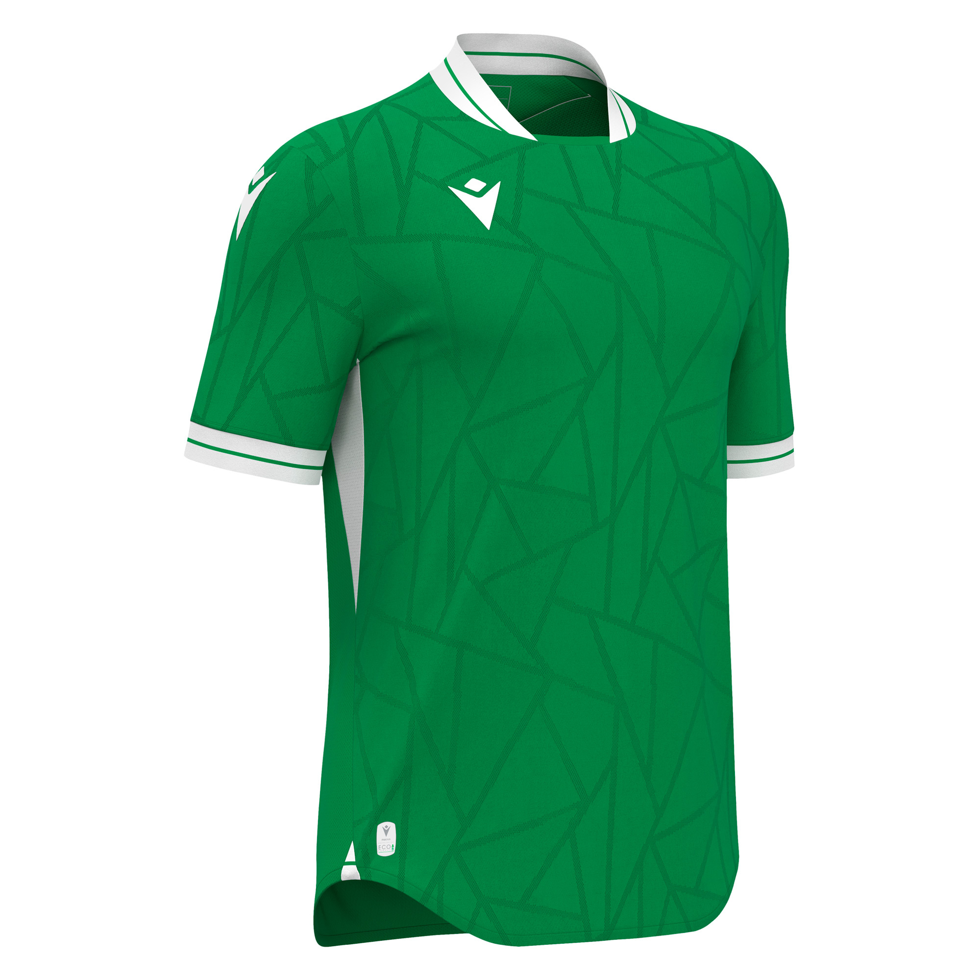 Macron Cerberus shirt - groen/wit, foto 4 van 6