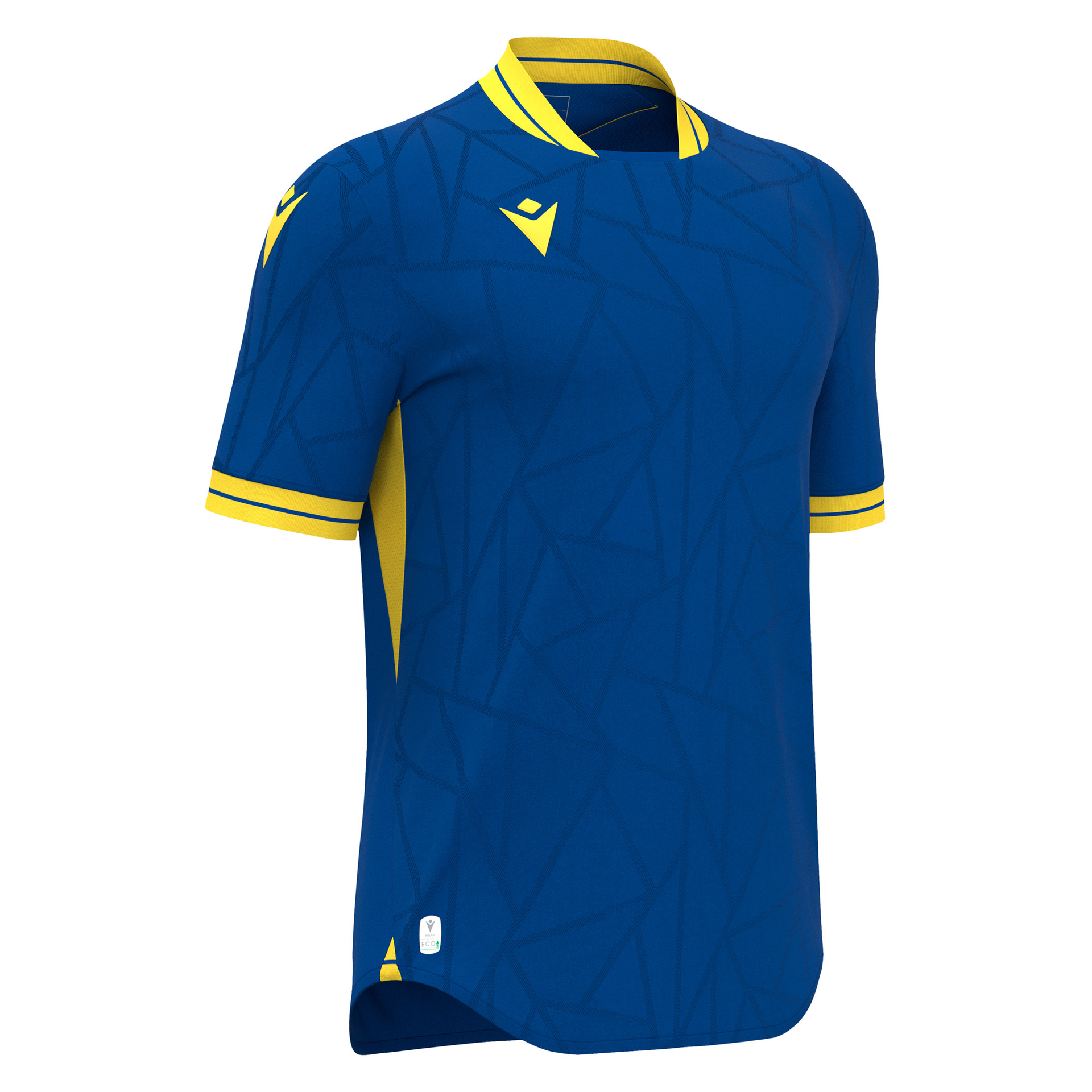 Macron Cerberus shirt - blauw/geel, foto 4 van 6