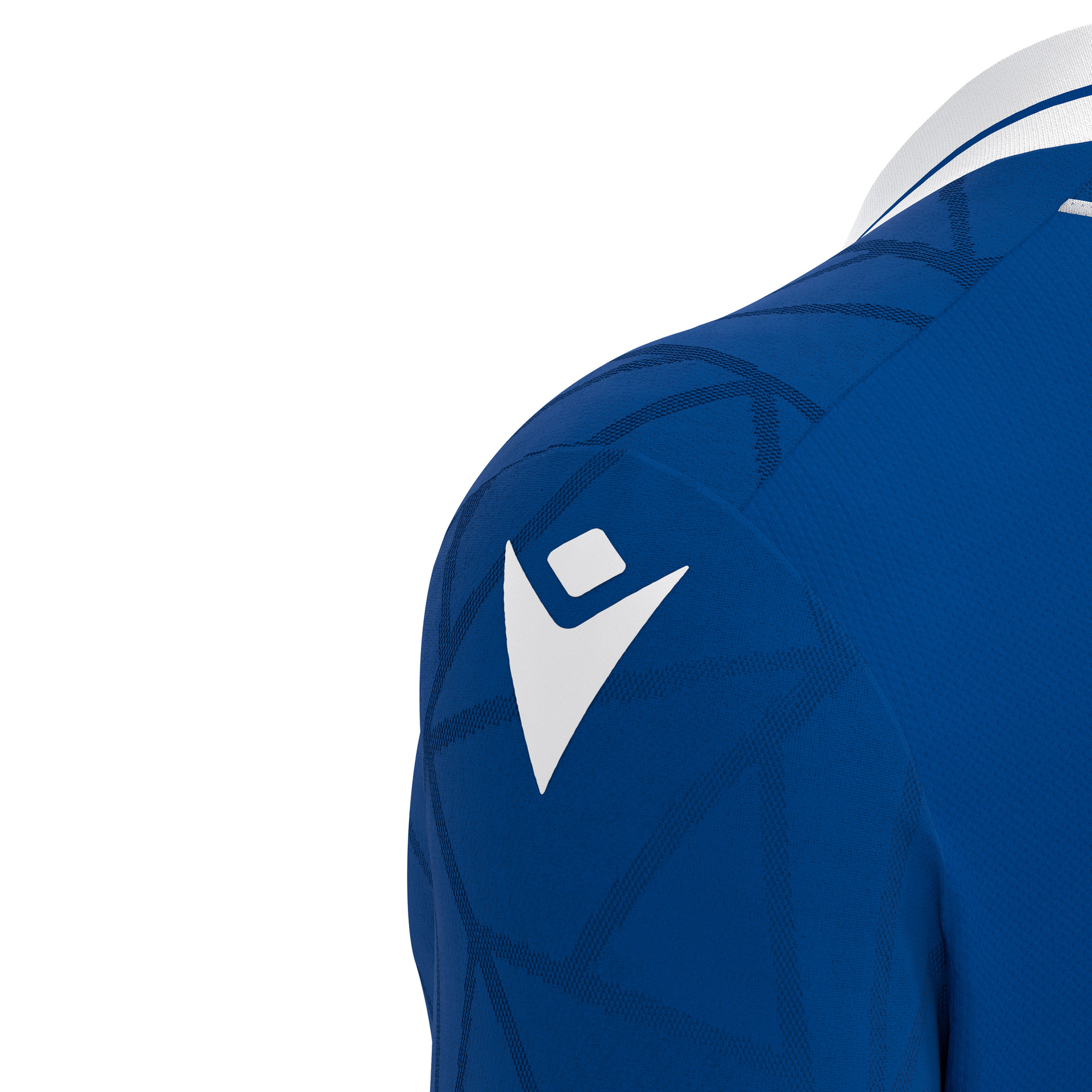 Macron Cerberus shirt - blauw/wit, foto 5 van 6