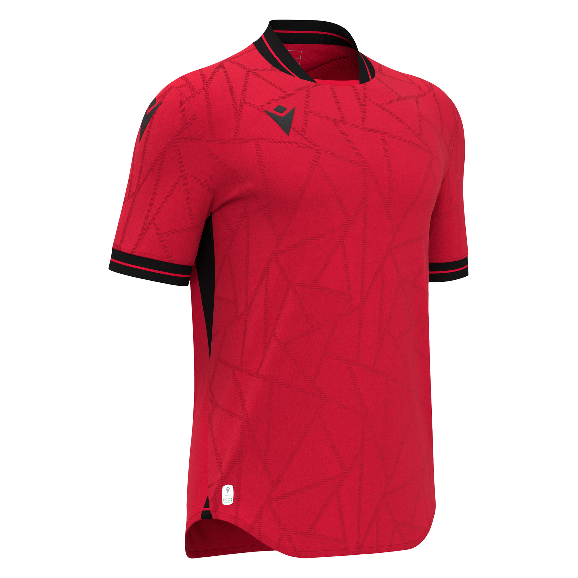 Macron Cerberus shirt - rood/zwart, foto 4 van 6