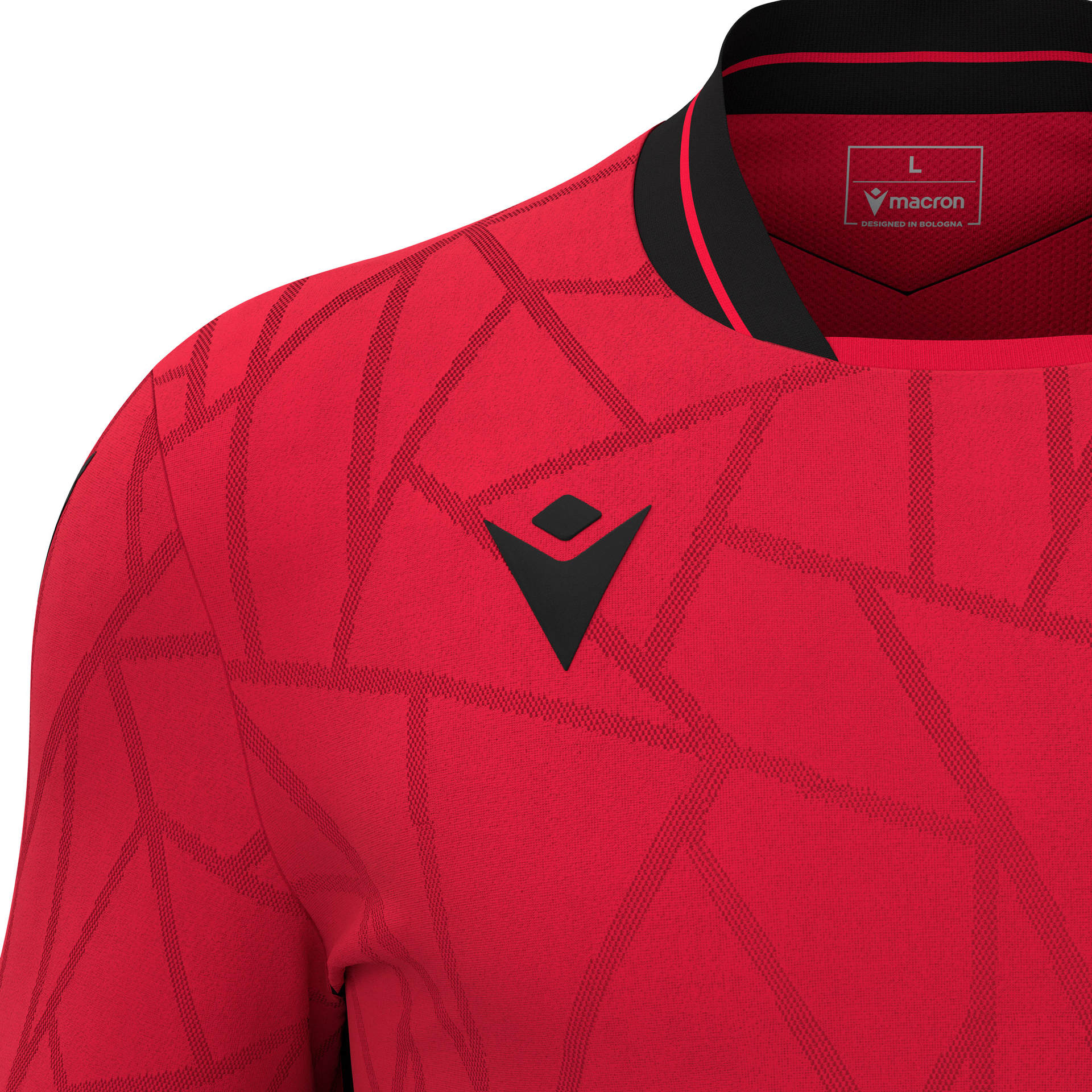 Macron Cerberus shirt - rood/zwart, foto 3 van 6
