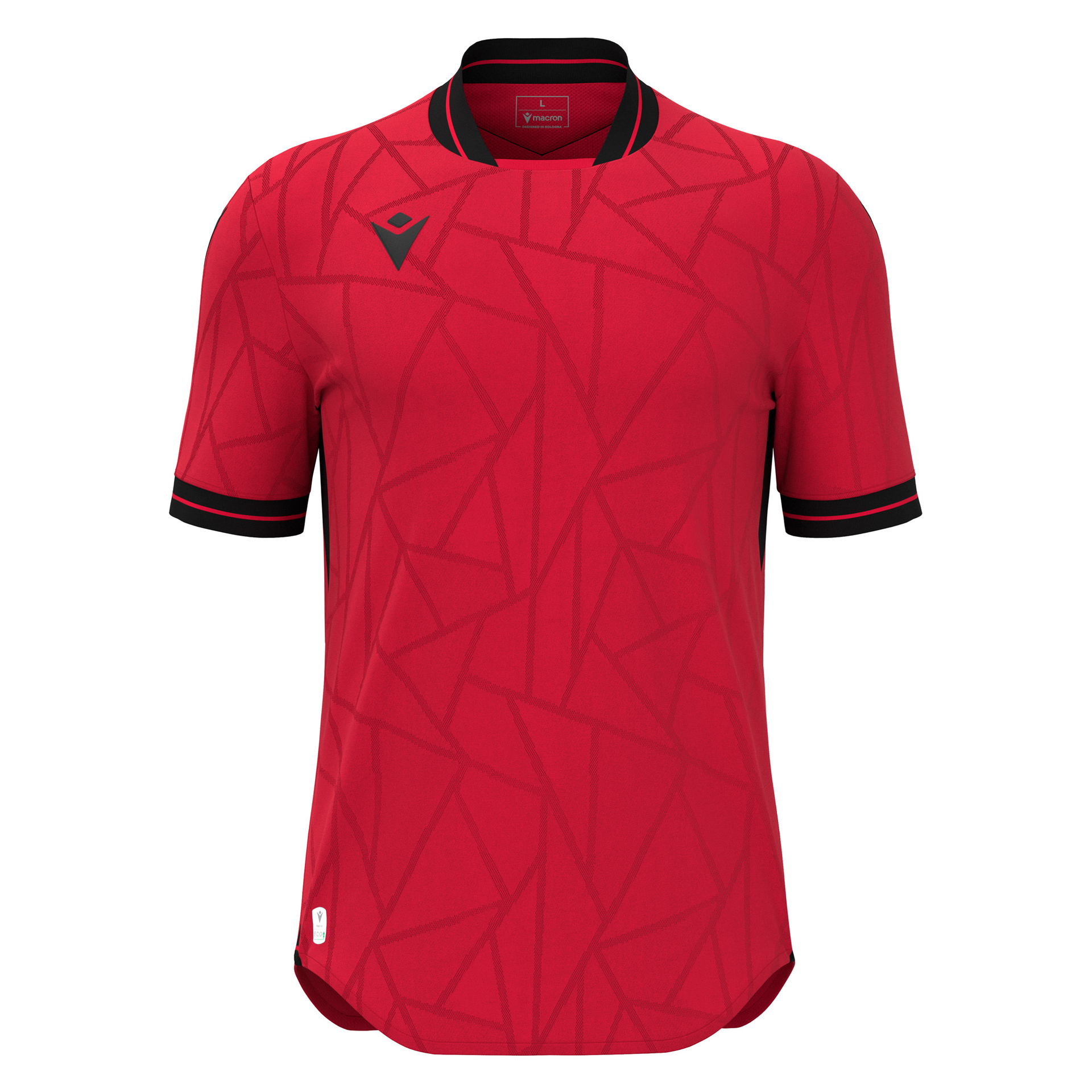 Macron Cerberus shirt - rood/zwart