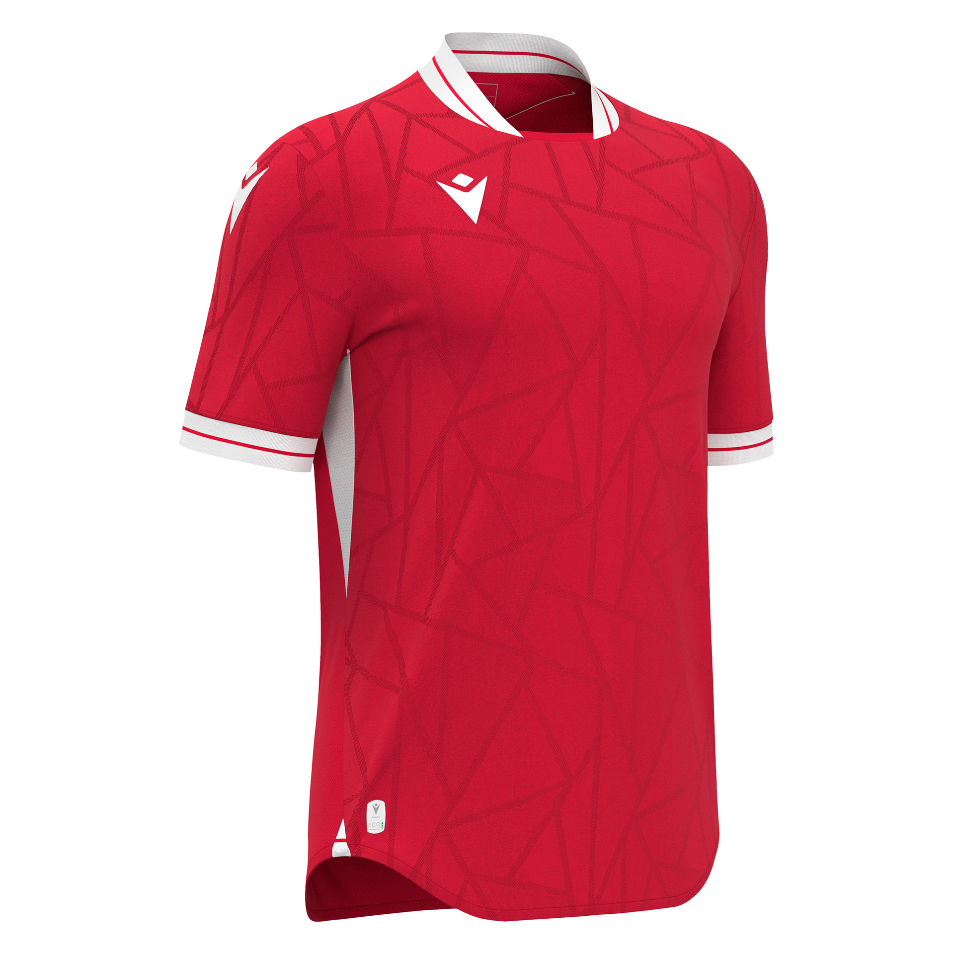 Macron Cerberus shirt - rood/wit, foto 4 van 6