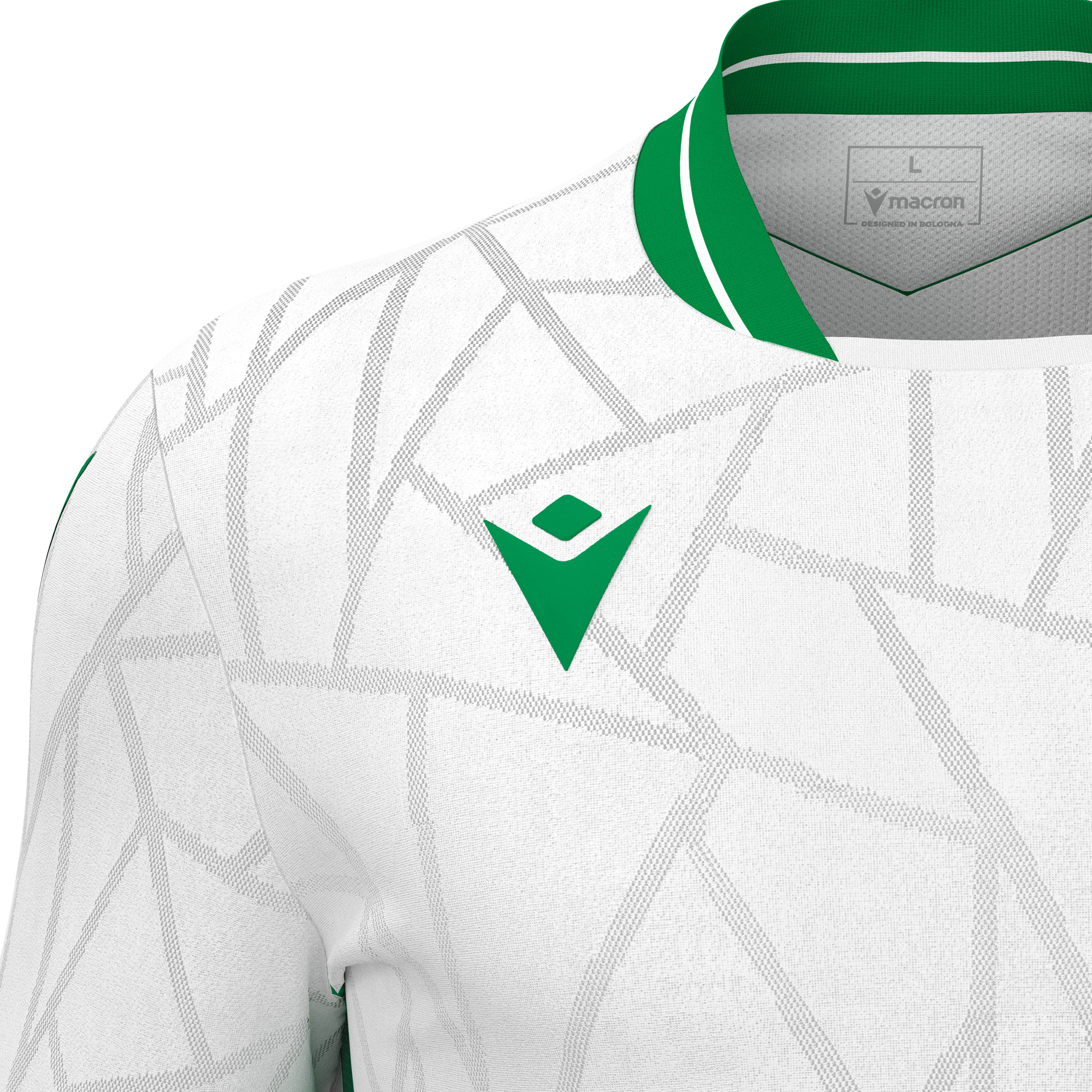 Macron Cerberus shirt - wit/groen, foto 3 van 6