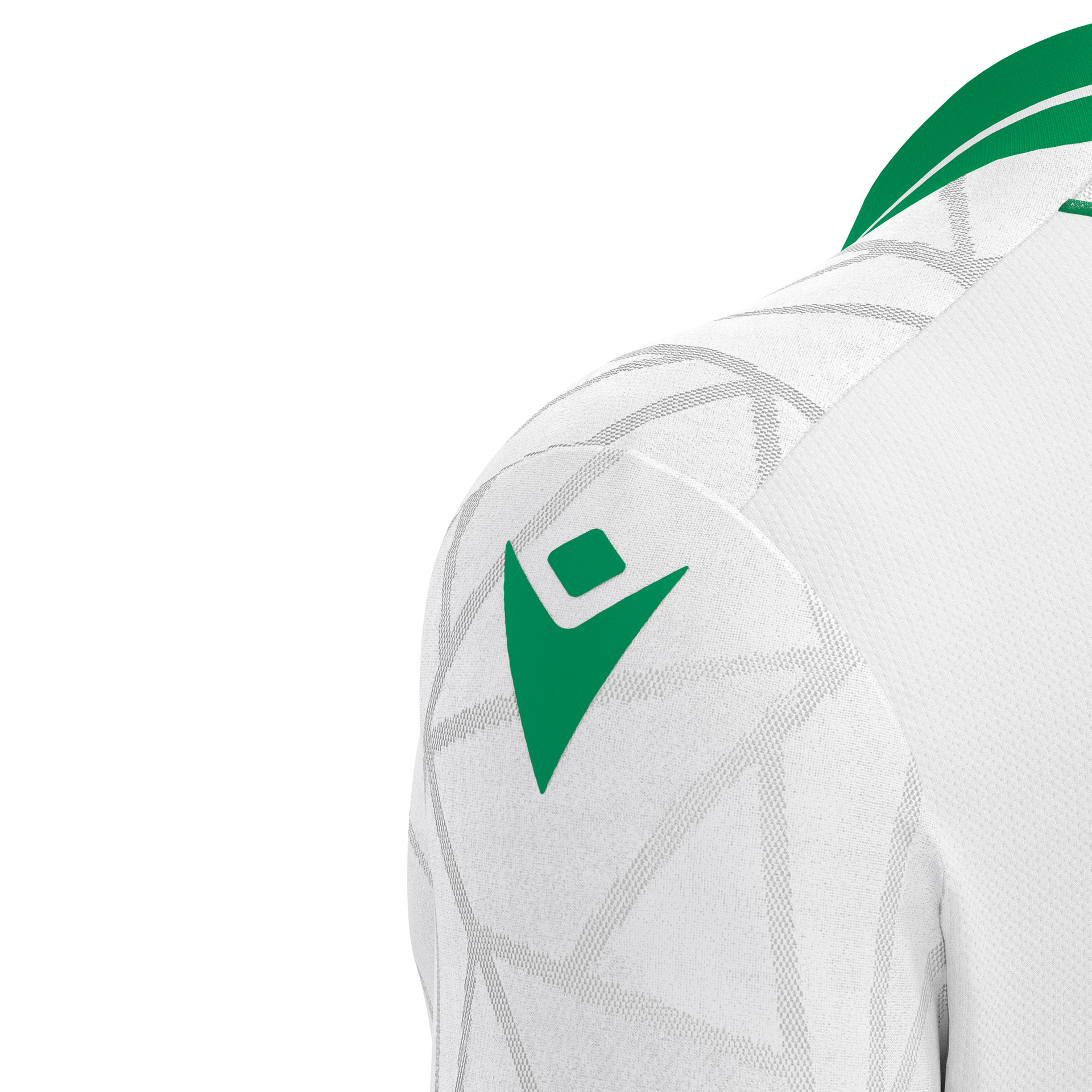 Macron Cerberus shirt - wit/groen, foto 5 van 6