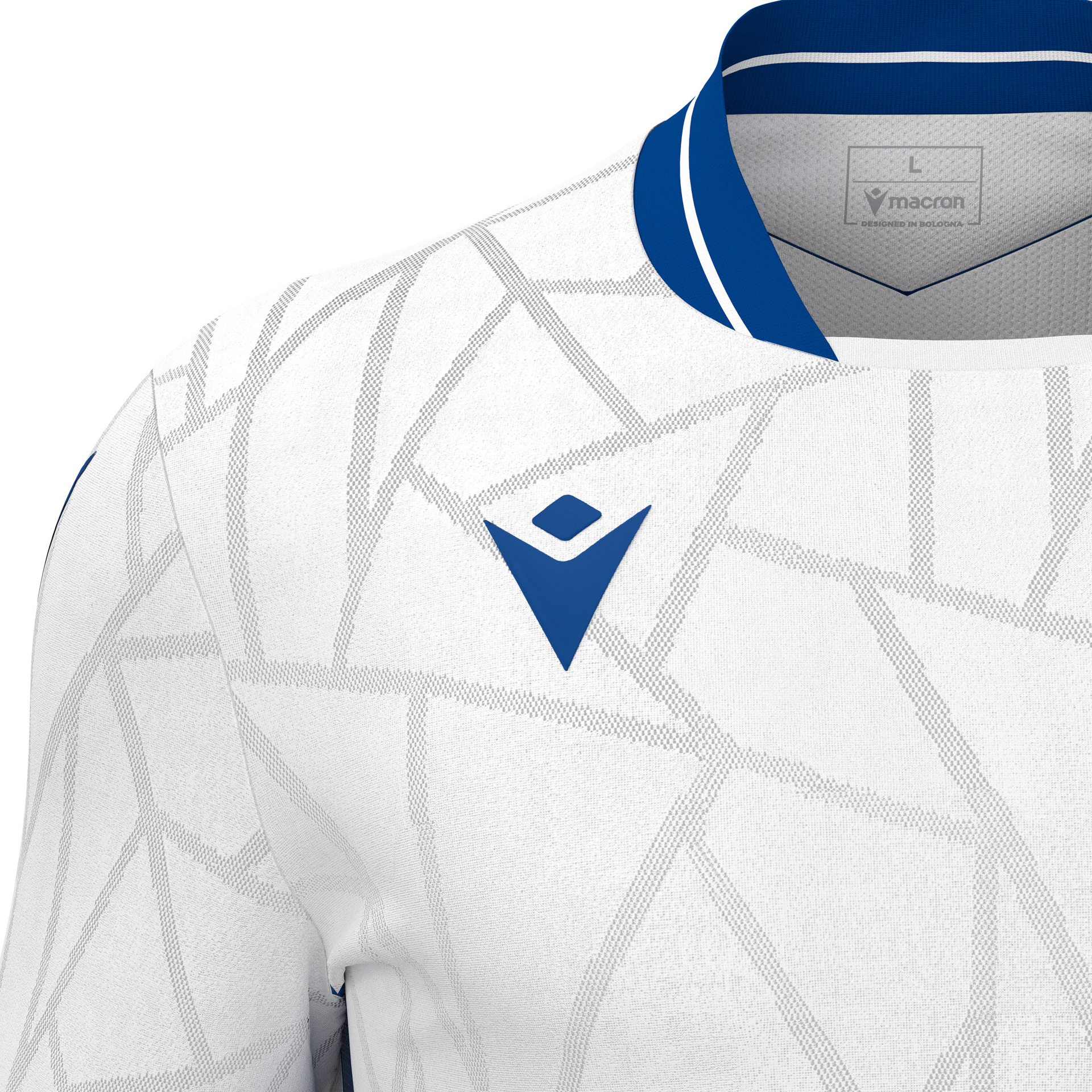 Macron Cerberus shirt - wit/blauw, foto 3 van 6