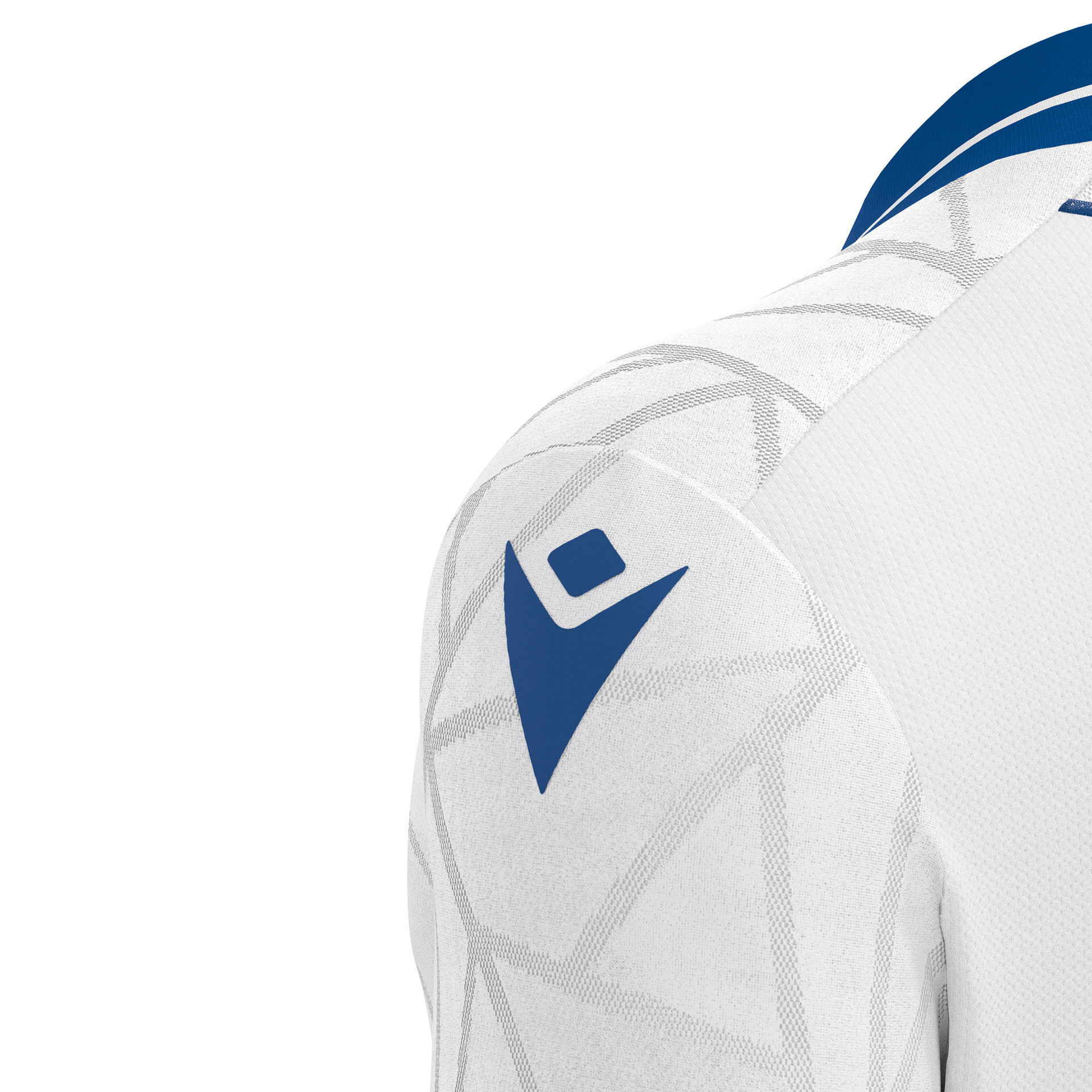 Macron Cerberus shirt - wit/blauw, foto 5 van 6