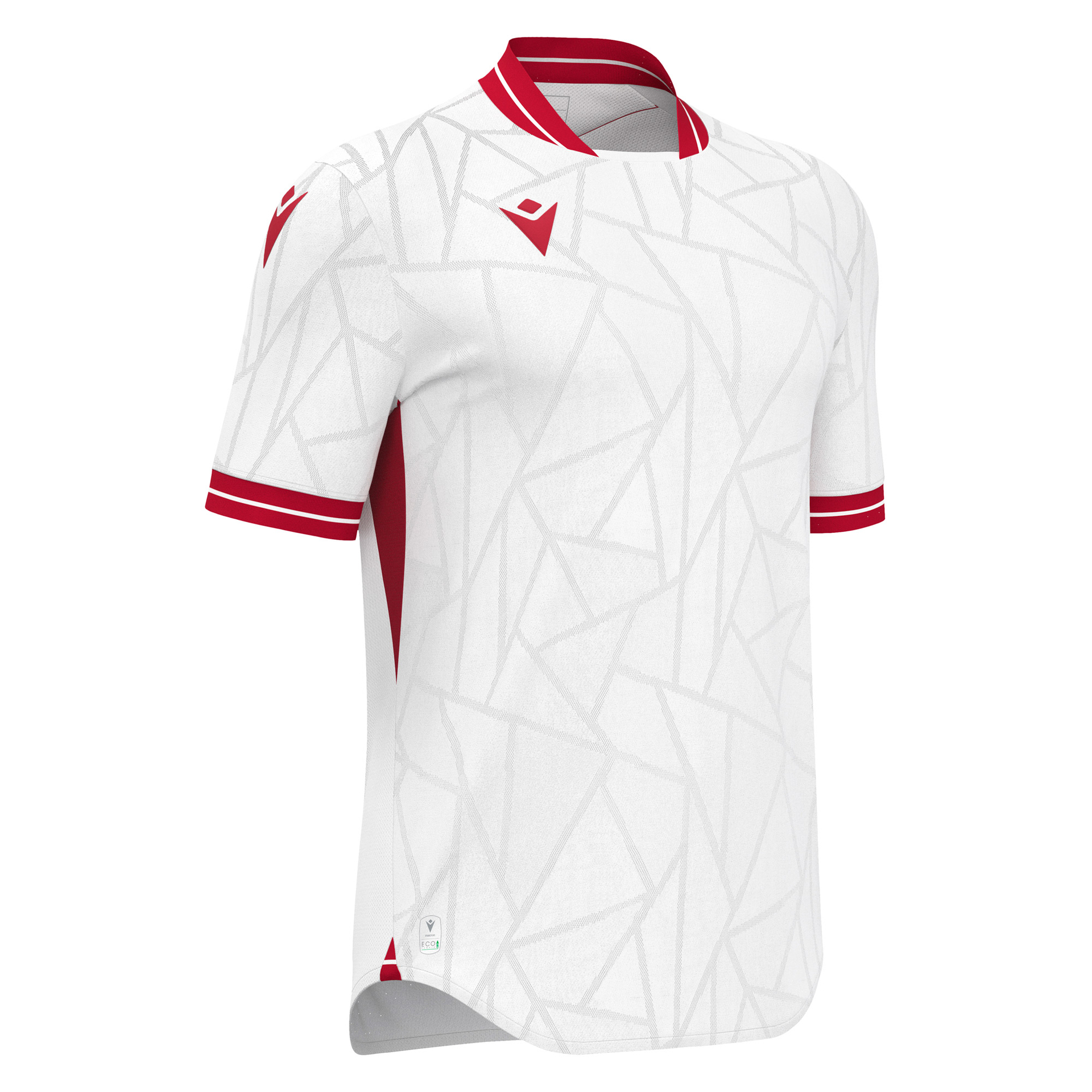 Macron Cerberus shirt - wit/rood, foto 4 van 6