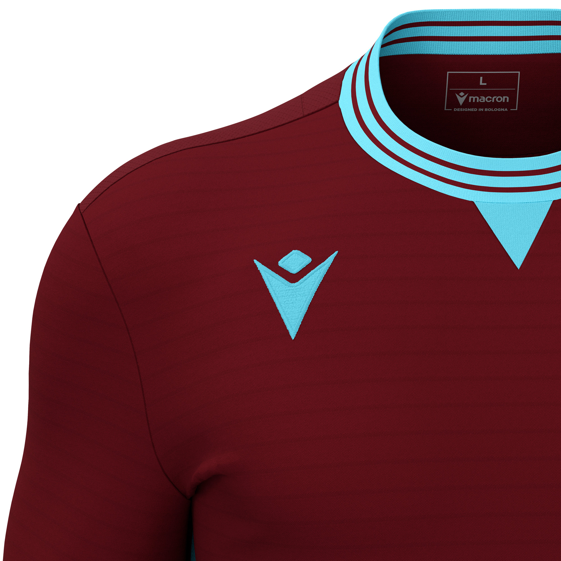 Macron Elves shirt - bordeaux rood, foto 3 van 5