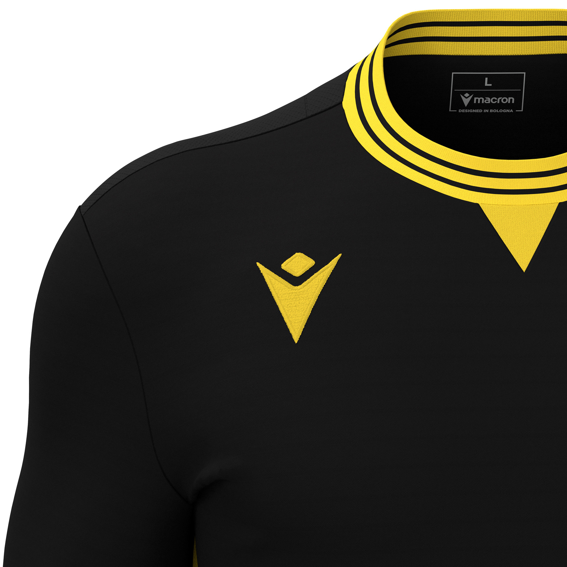 Macron Elves shirt - zwart/geel, foto 3 van 5