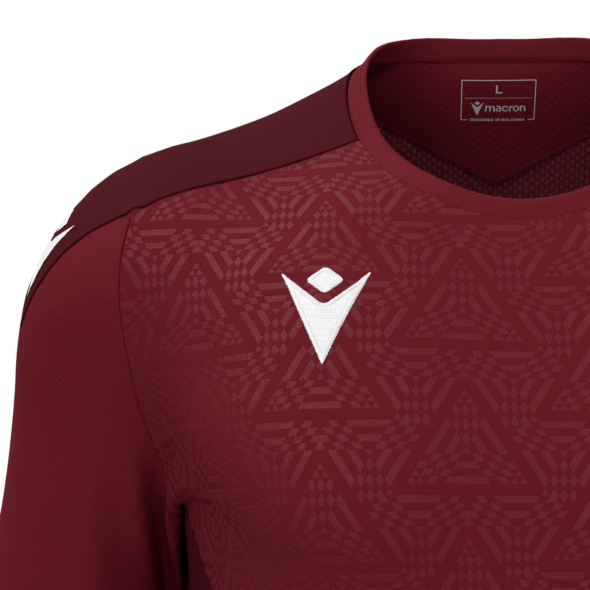 Macron Wisp shirt - bordeaux rood, foto 4 van 6
