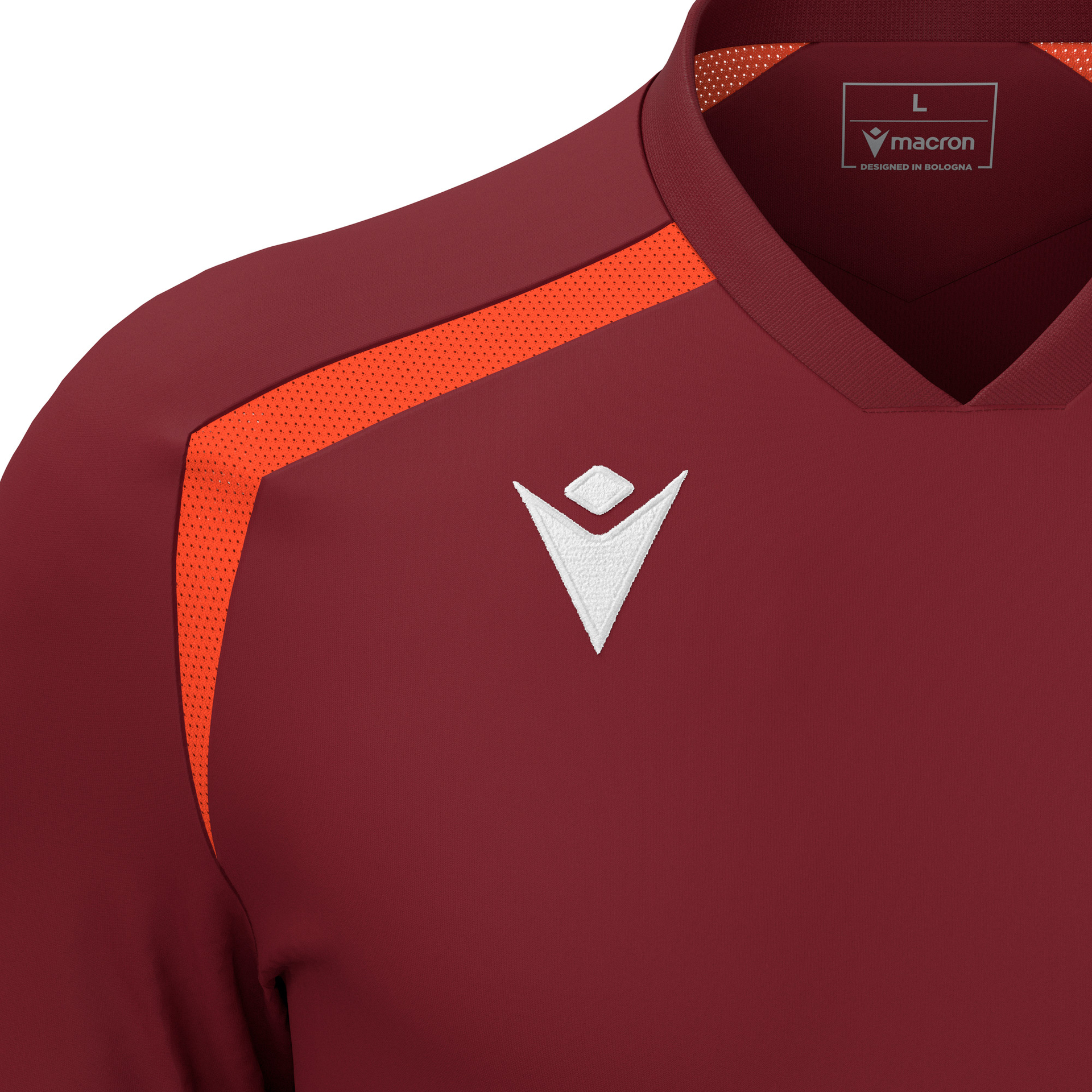Macron Wyrm shirt - bordeaux rood, foto 3 van 6