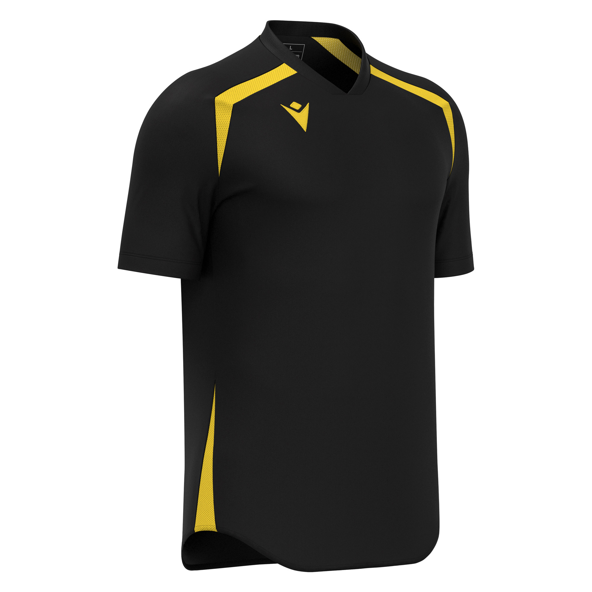 Macron Wyrm shirt - zwart/geel, foto 4 van 6