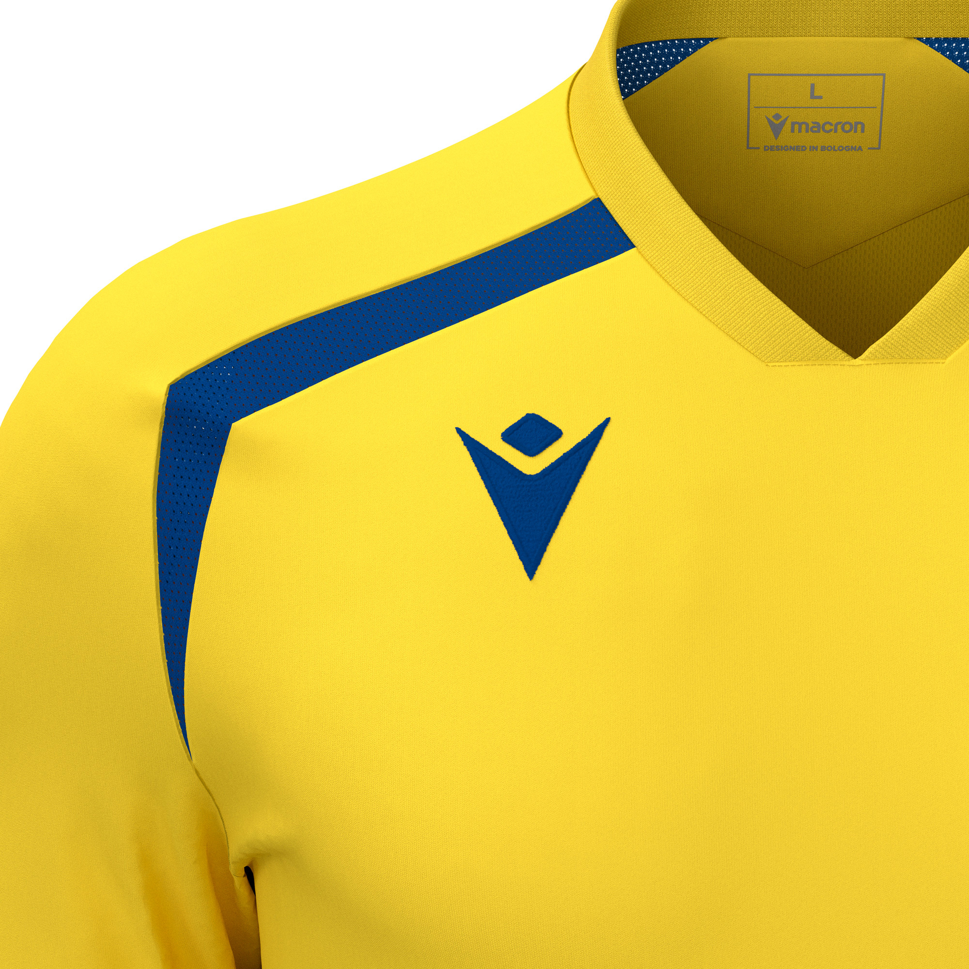 Macron Wyrm shirt - geel/blauw, foto 3 van 6