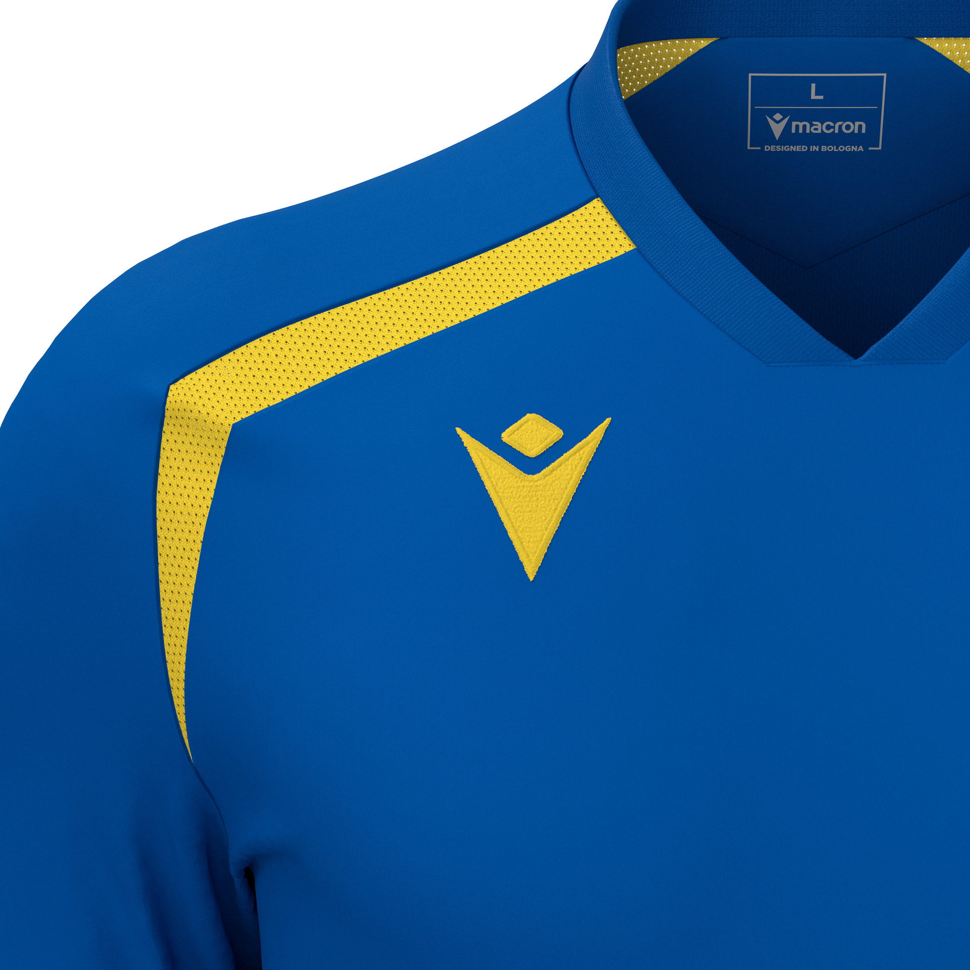 Macron Wyrm shirt - blauw/geel, foto 3 van 6