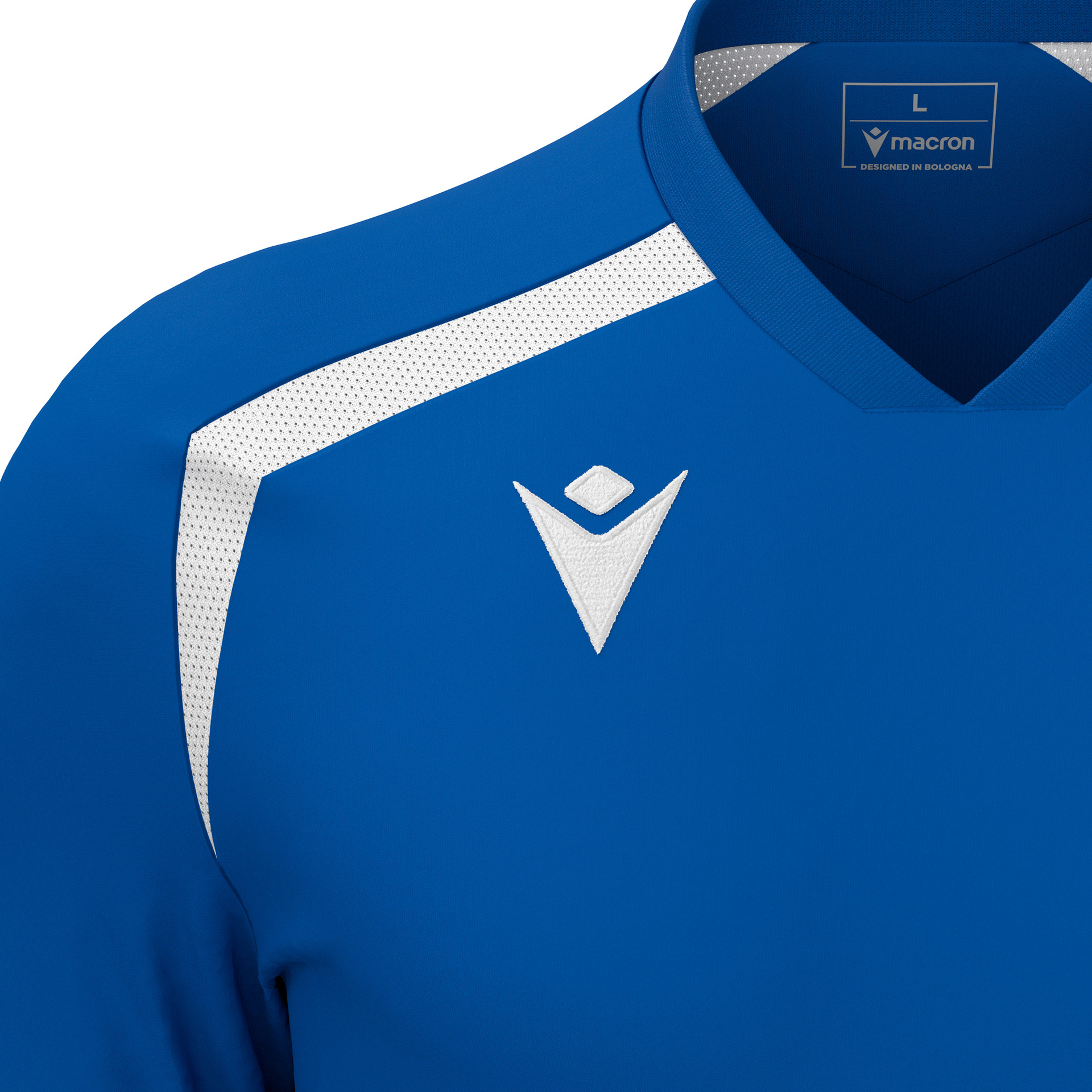 Macron Wyrm shirt - blauw/wit, foto 3 van 6