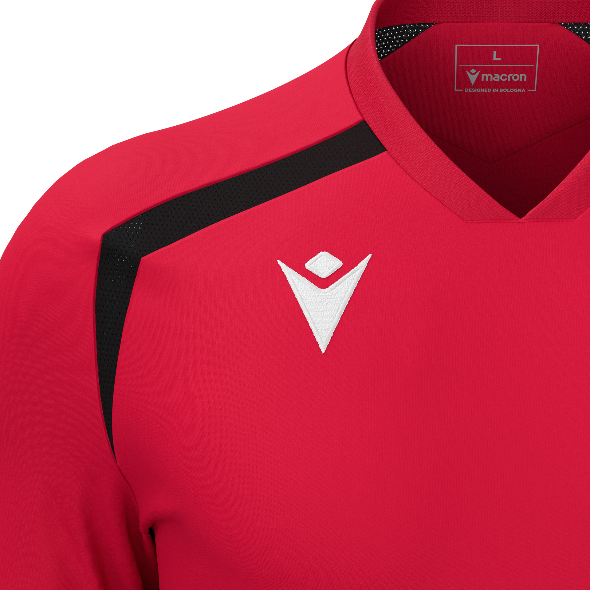 Macron Wyrm shirt - rood/zwart, foto 3 van 6