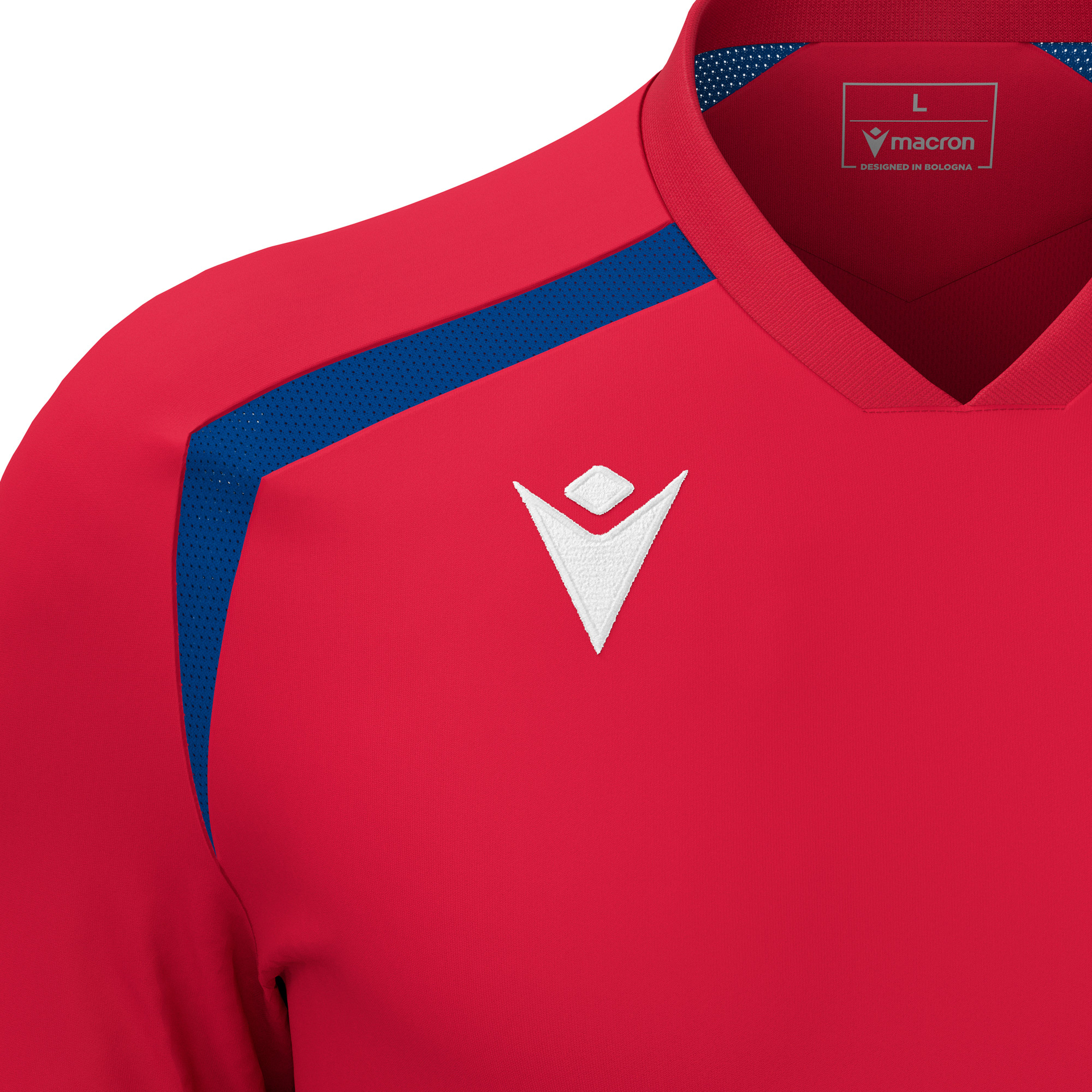 Macron Wyrm shirt - rood/blauw, foto 3 van 6
