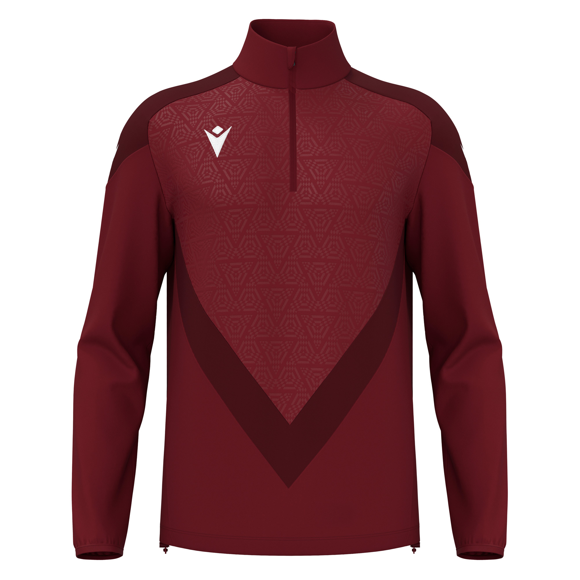 Macron Anduin 1/4 Zip Top - bordeaux rood