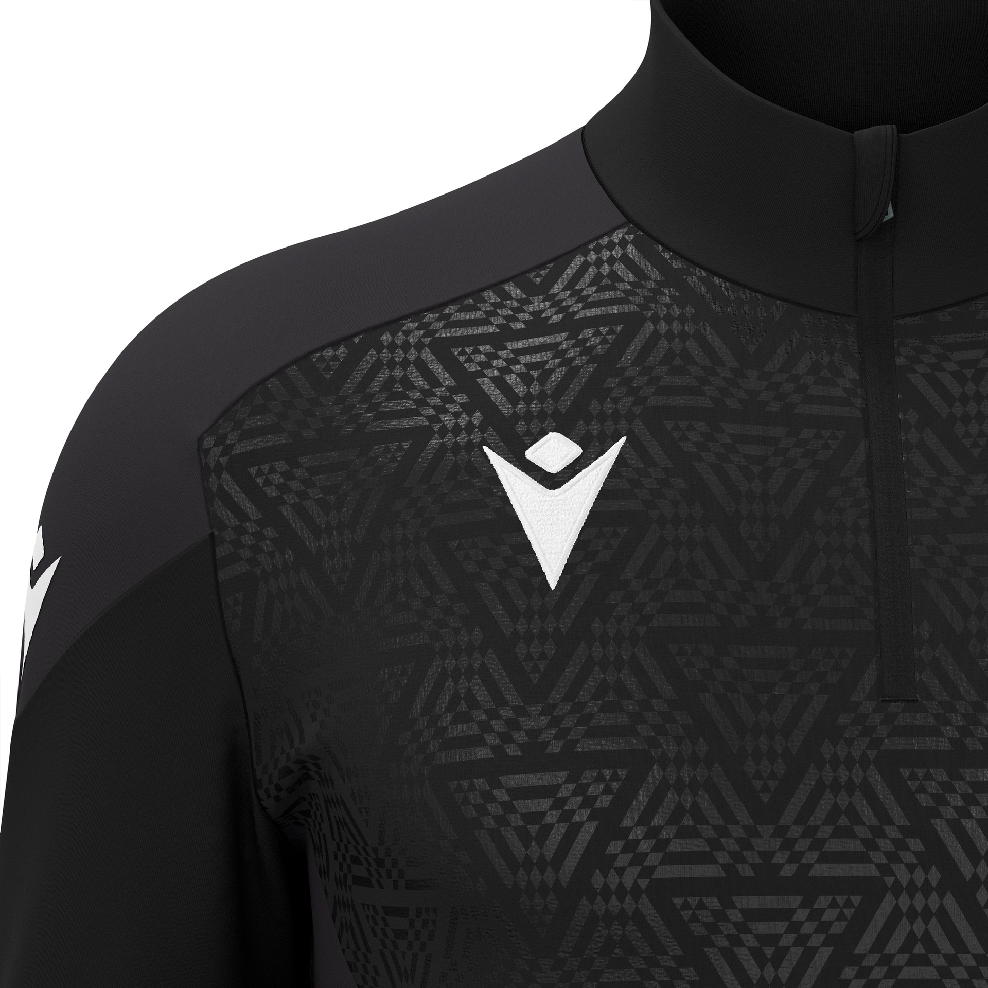 Macron Anduin 1/4 Zip Top - zwart, foto 3 van 6