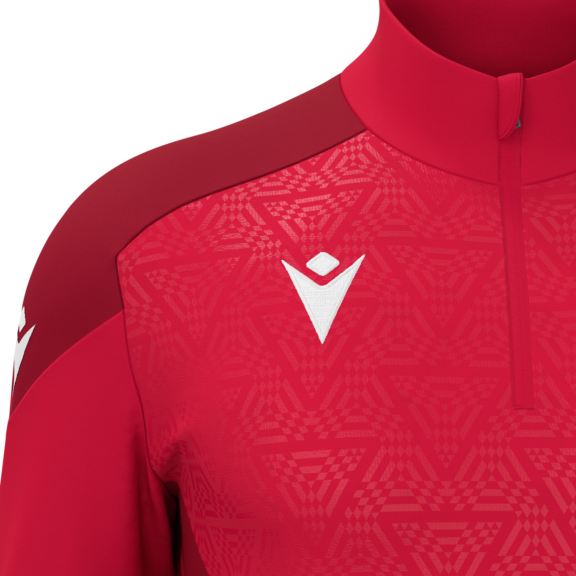 Macron Anduin 1/4 Zip Top - rood, foto 3 van 6