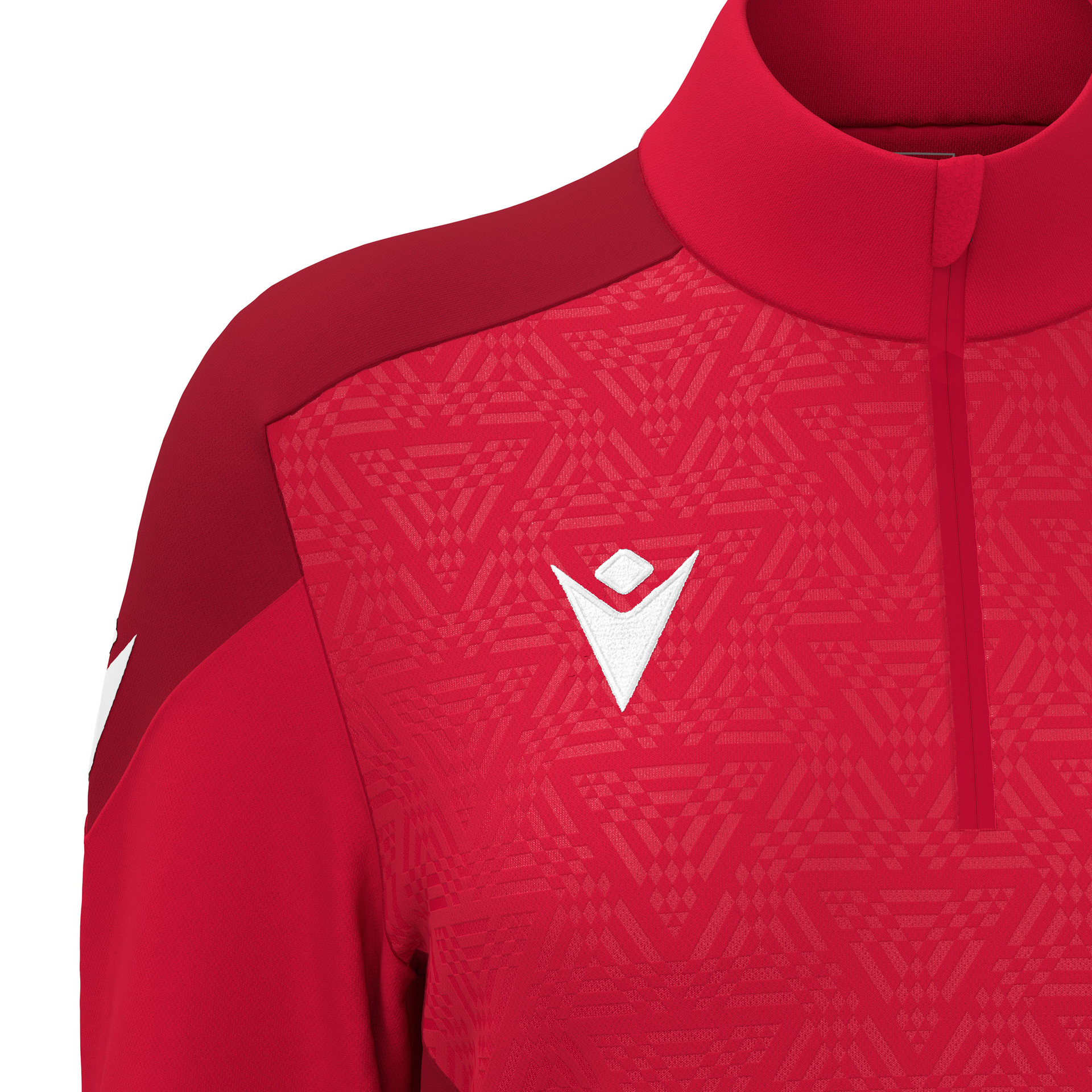 Macron Anora 1/4 Zip Top dames - rood, foto 3 van 6
