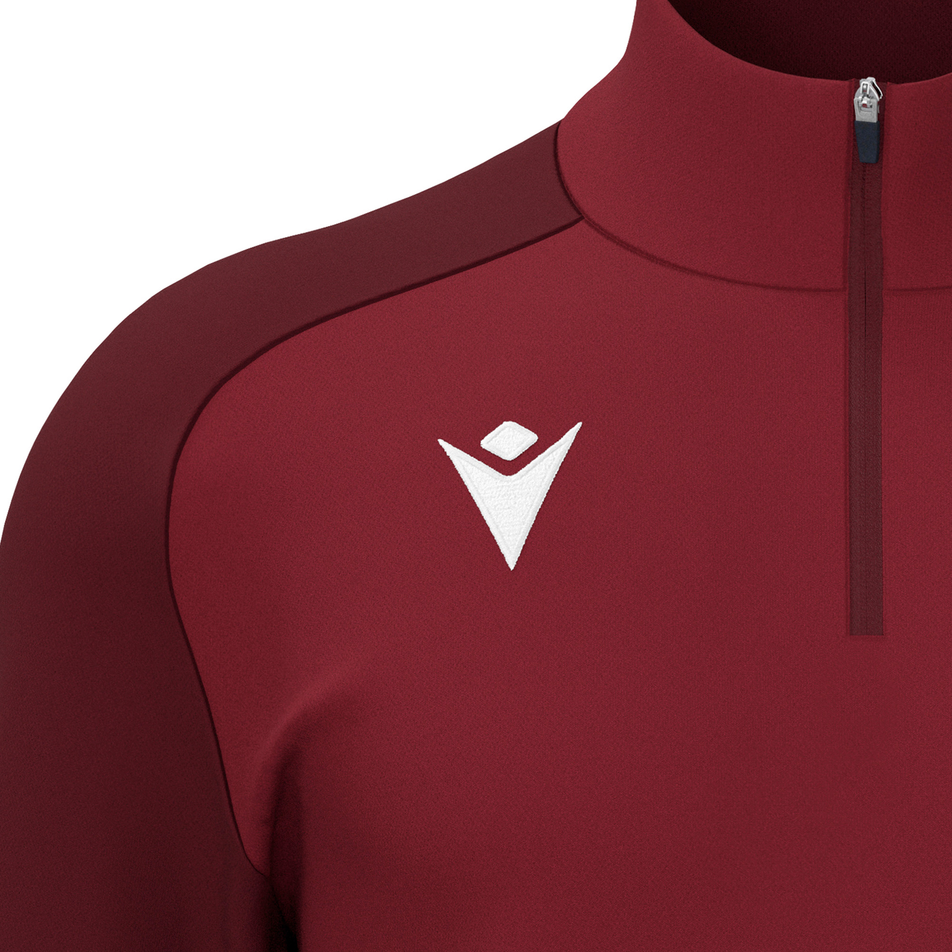 Macron Isen 1/4 Zip Top - bordeaux rood, foto 3 van 5