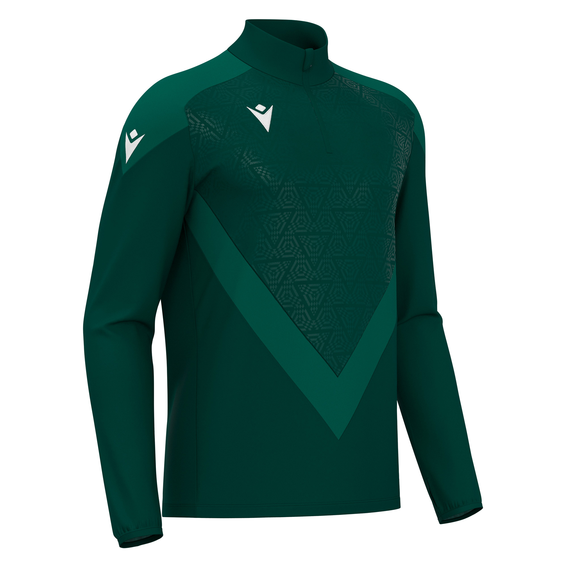 Macron Yaruga 1/4 Zip Top - donkergroen, foto 4 van 6