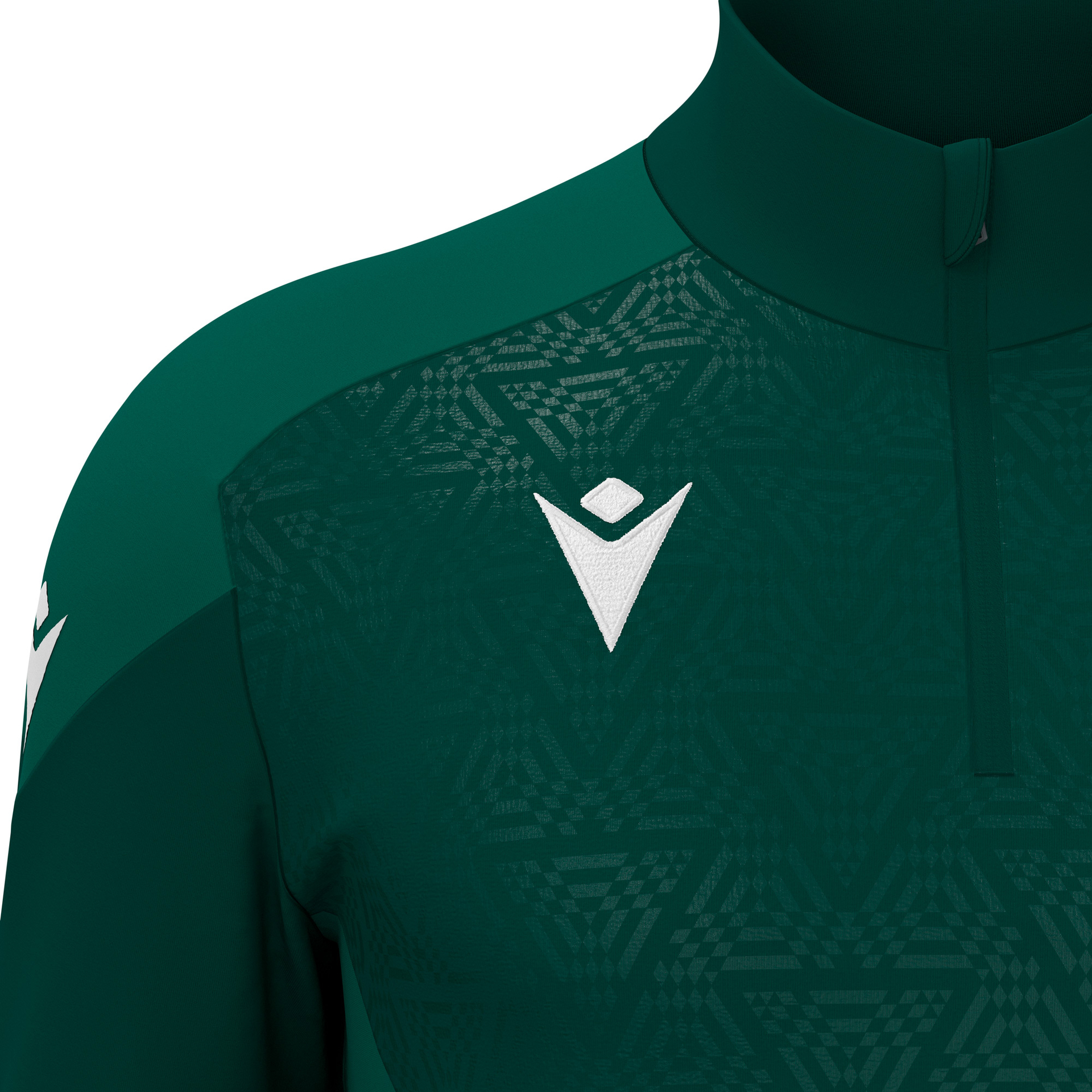 Macron Yaruga 1/4 Zip Top - donkergroen, foto 3 van 6