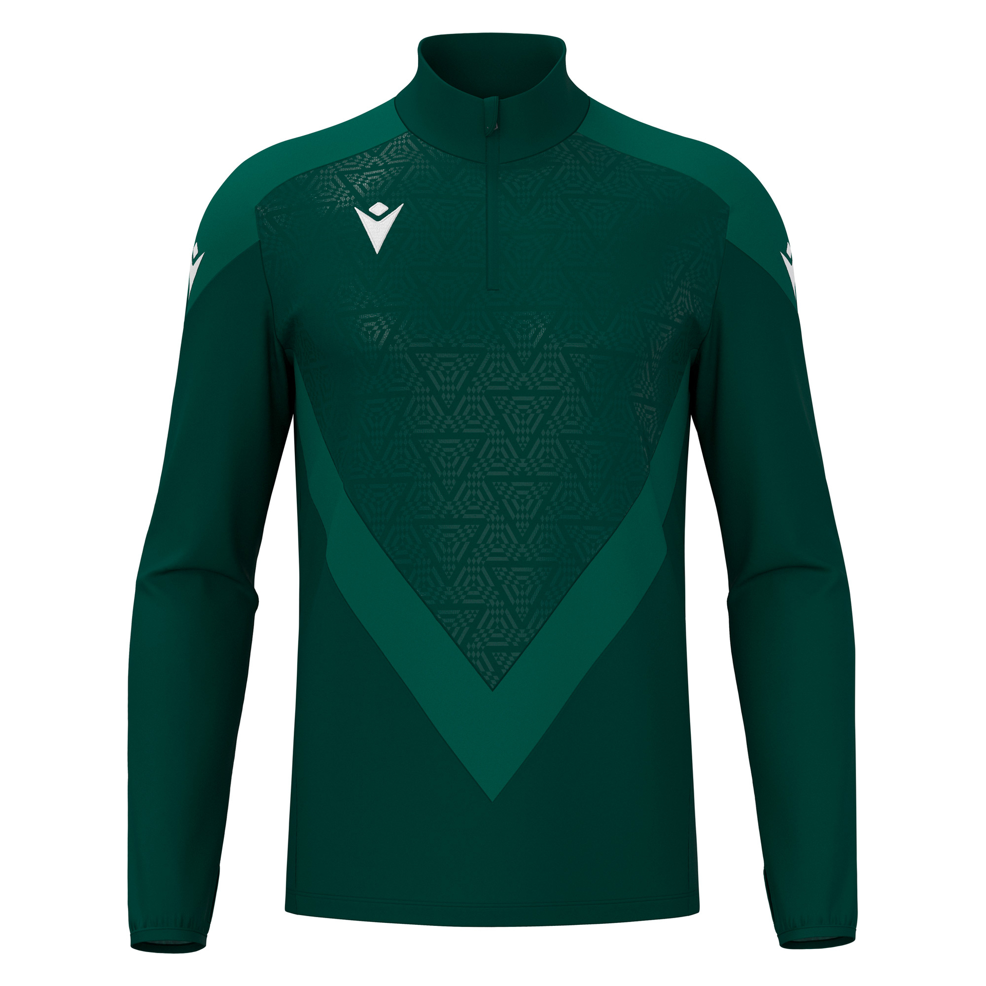 Macron Yaruga 1/4 Zip Top - donkergroen