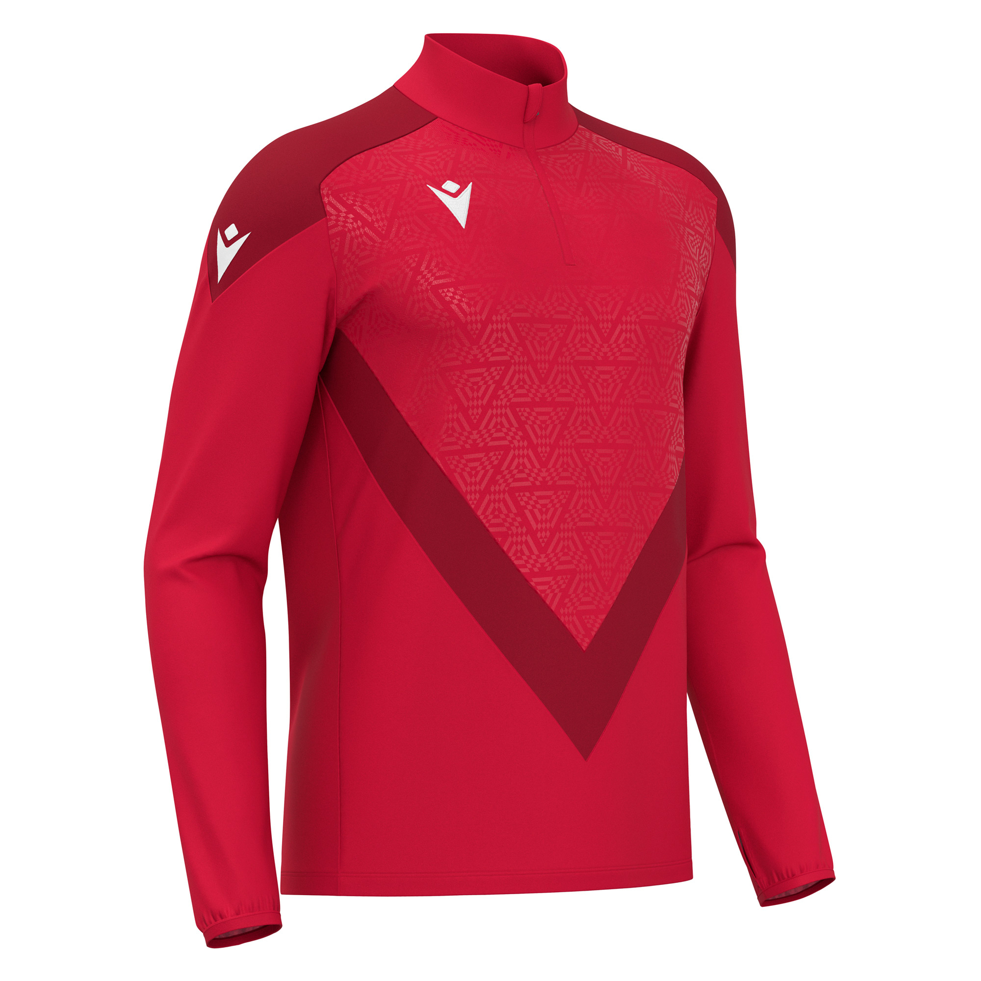 Macron Yaruga 1/4 Zip Top - rood, foto 4 van 6