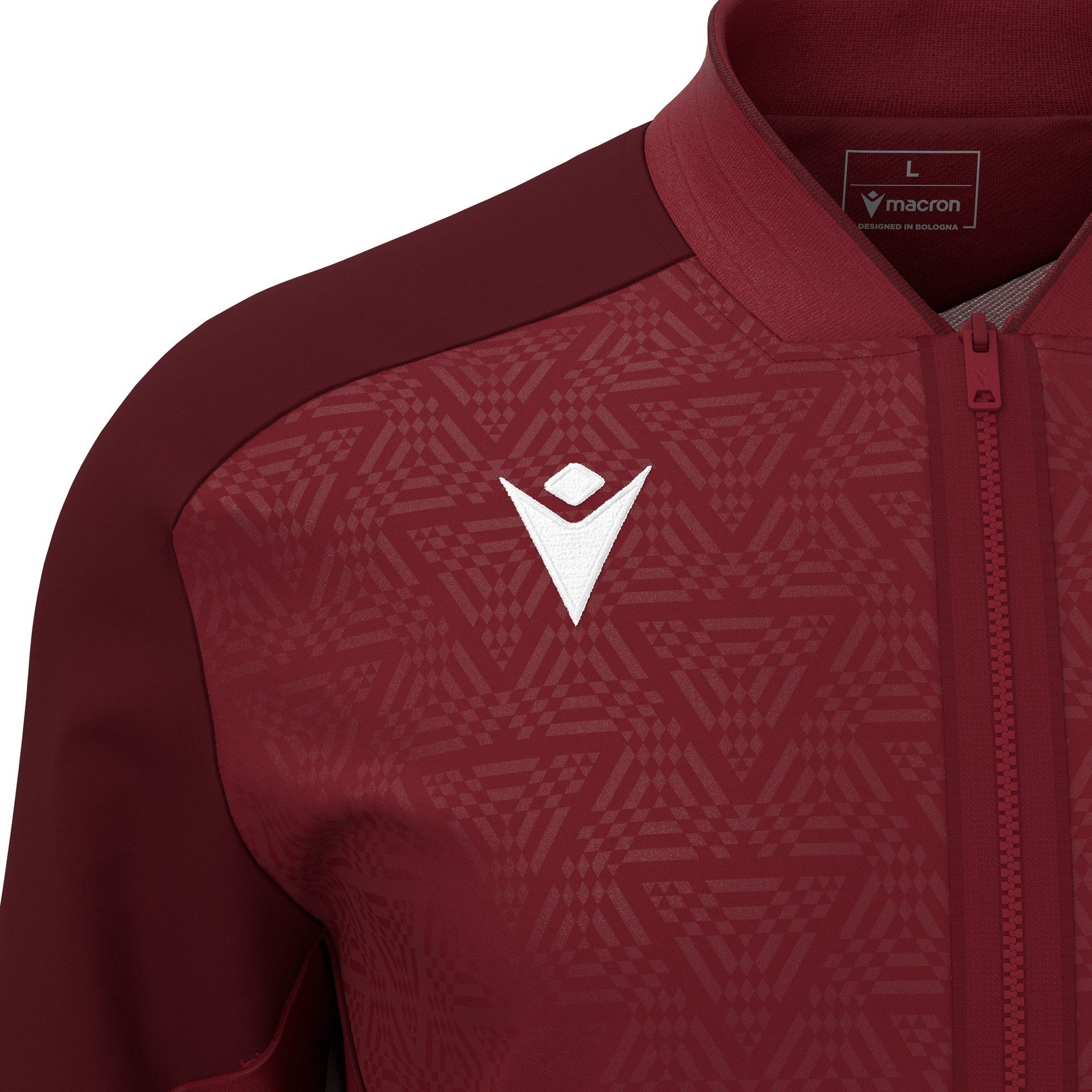 Macron Morpheus Full Zip Top - bordeaux rood, foto 3 van 6