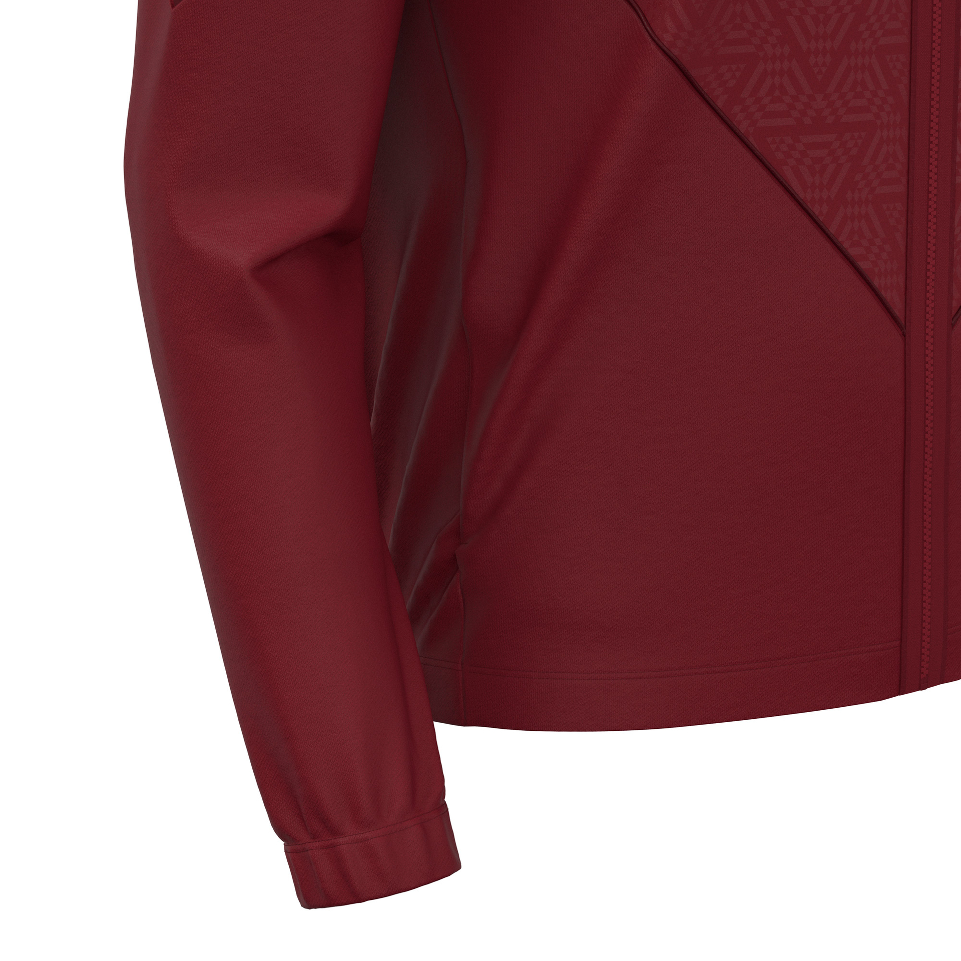 Macron Morpheus Full Zip Top - bordeaux rood, foto 5 van 6