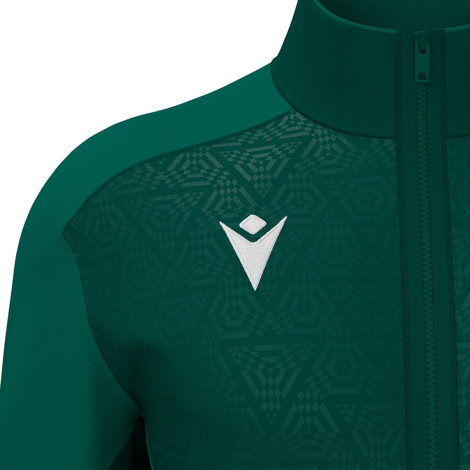 Macron Poseidon Full Zip Top - donkergroen, foto 3 van 6