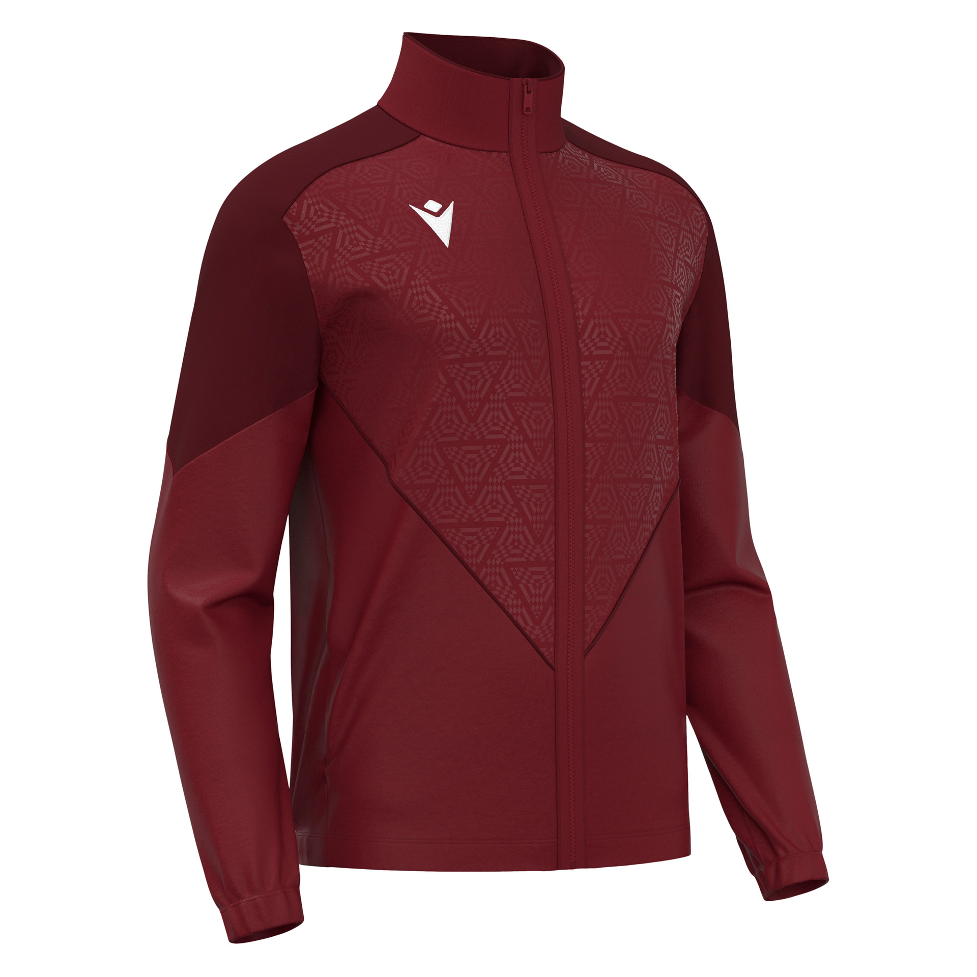 Macron Poseidon Full Zip Top - bordeaux rood, foto 4 van 6