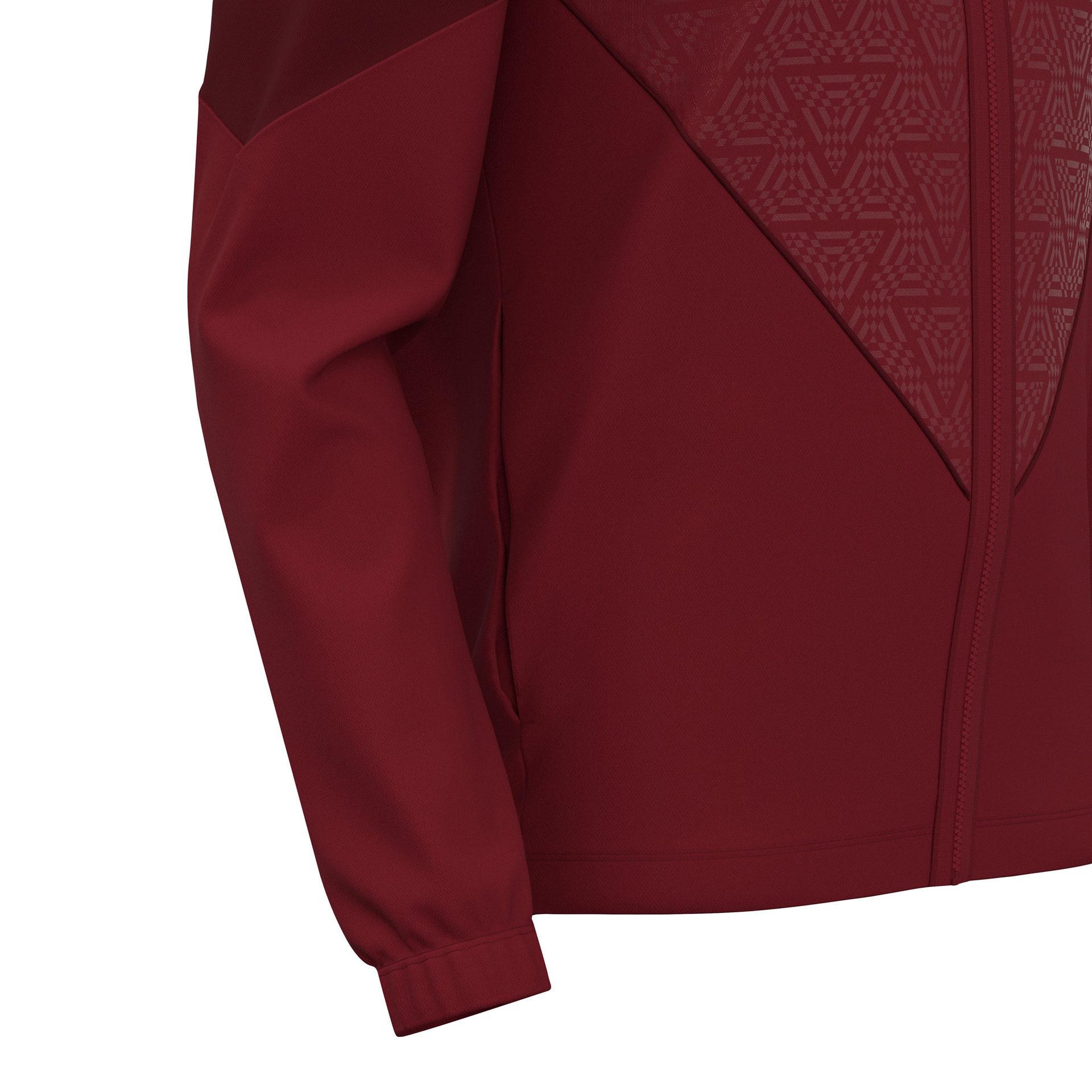 Macron Poseidon Full Zip Top - bordeaux rood, foto 5 van 6