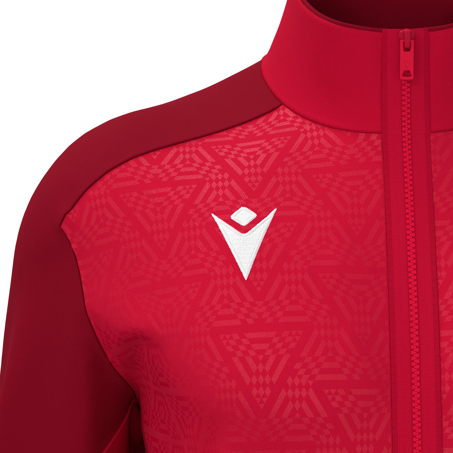 Macron Poseidon Full Zip Top - rood, foto 3 van 6