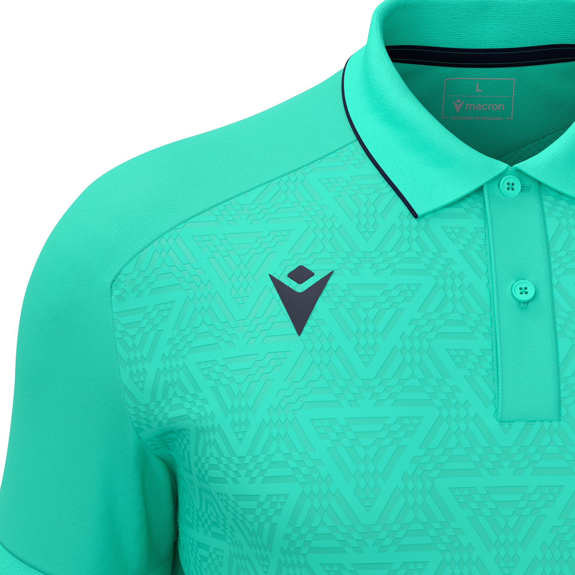 Macron Baldwin polo - turquoise, foto 3 van 5