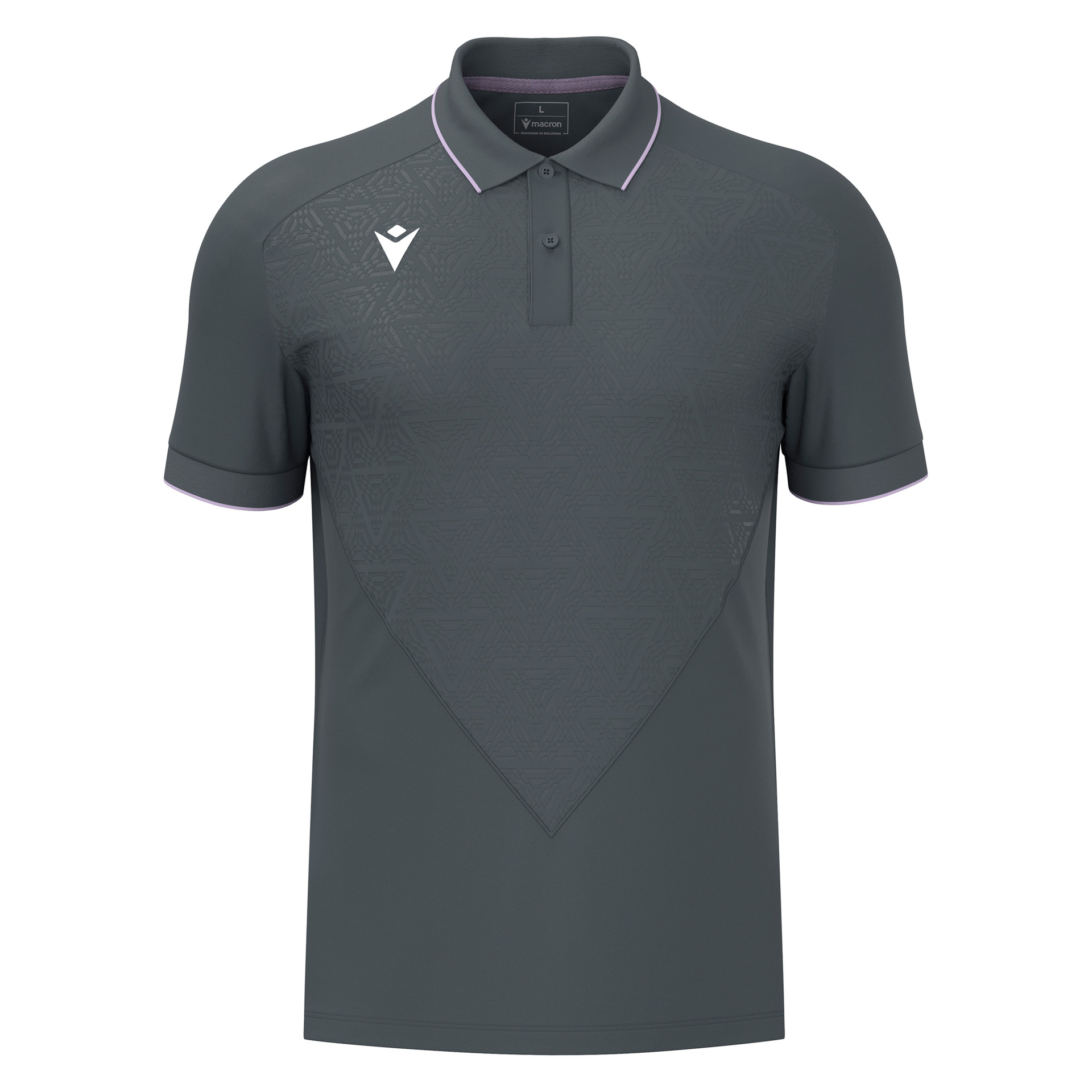 Macron Baldwin polo - antraciet grijs
